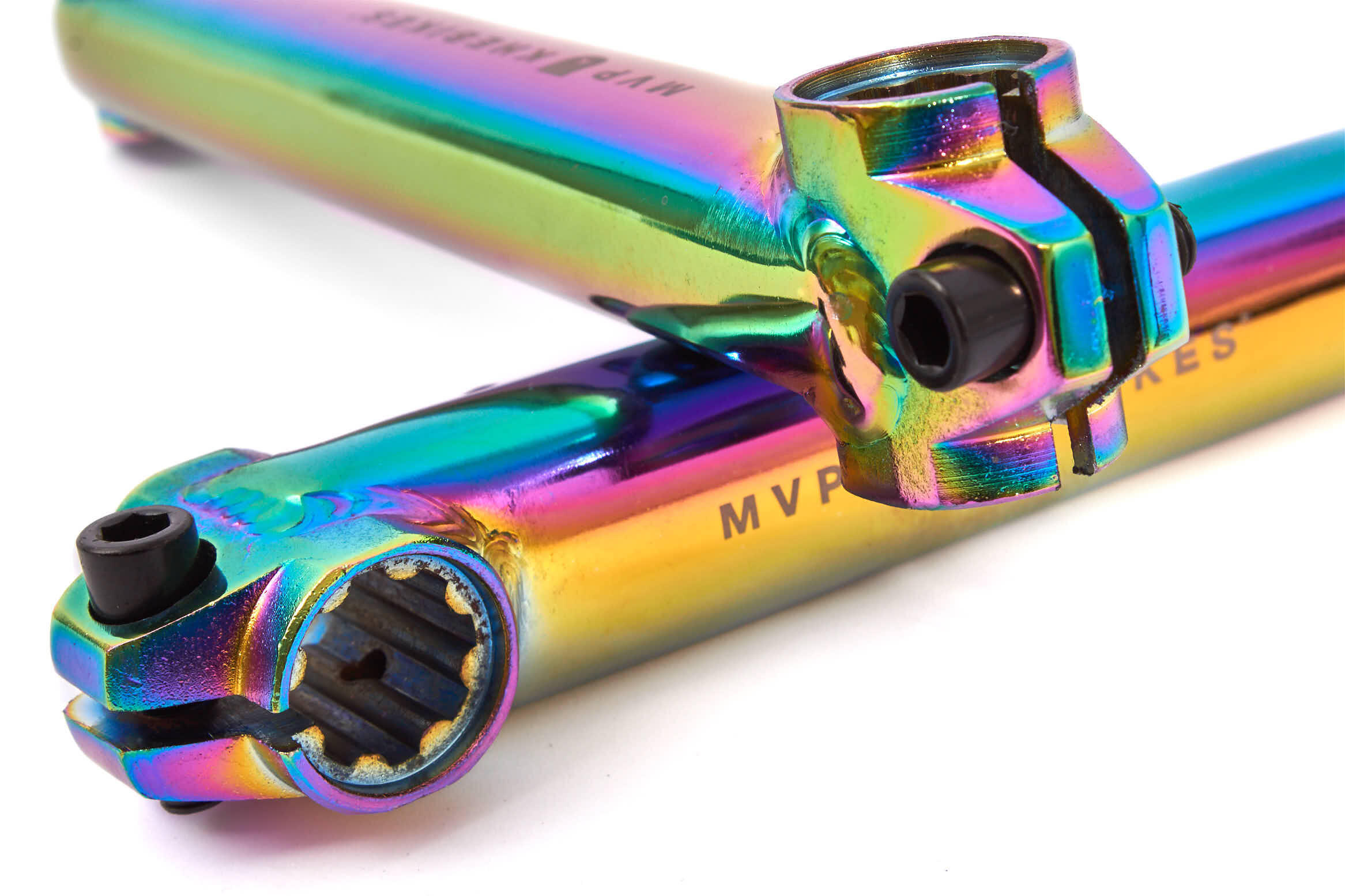 KIT MANIVELLE BMX MVP 8T MID BB OIL SLICK KHEBIKES 2/5