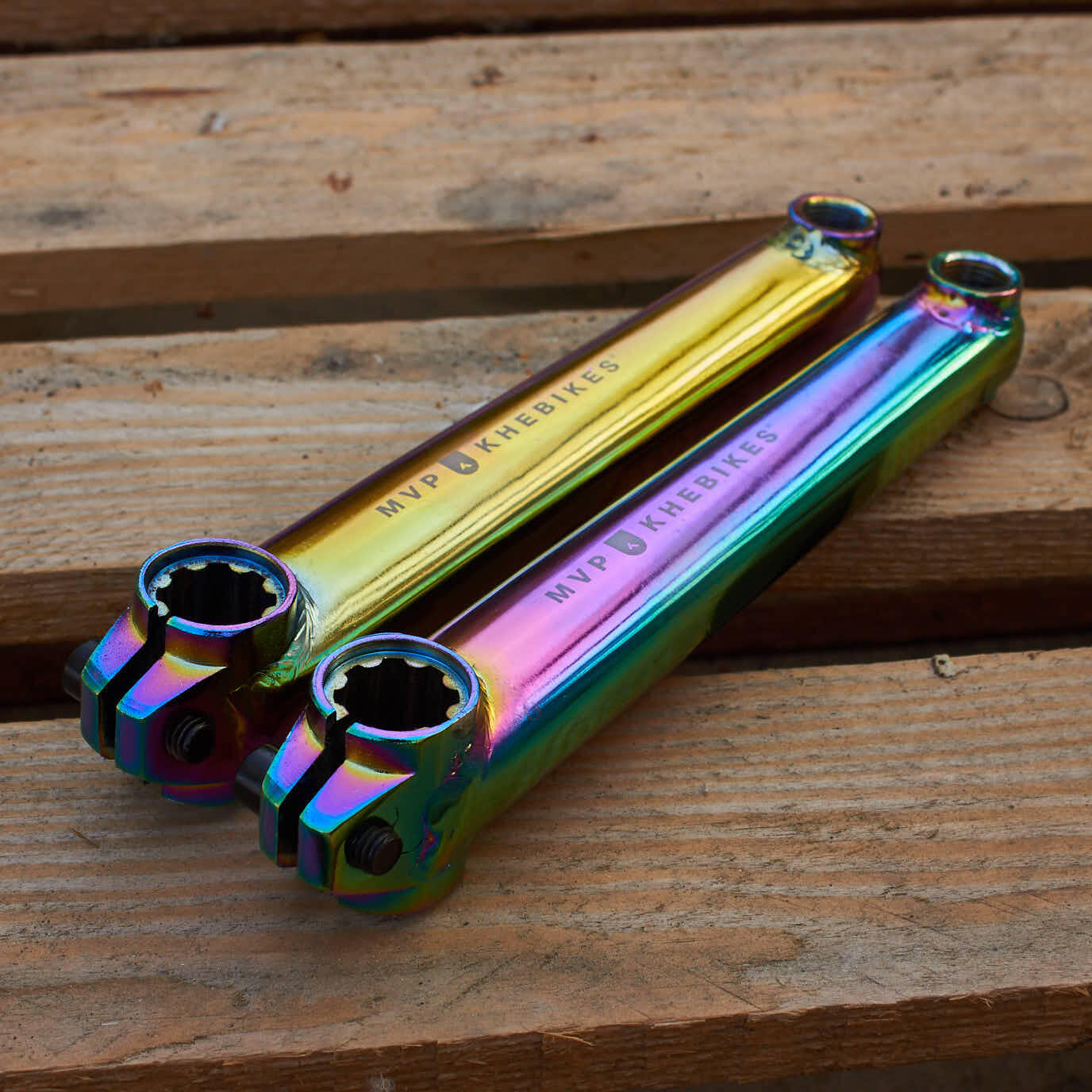 KIT MANIVELLE BMX MVP 8T MID BB OIL SLICK KHEBIKES 5/5