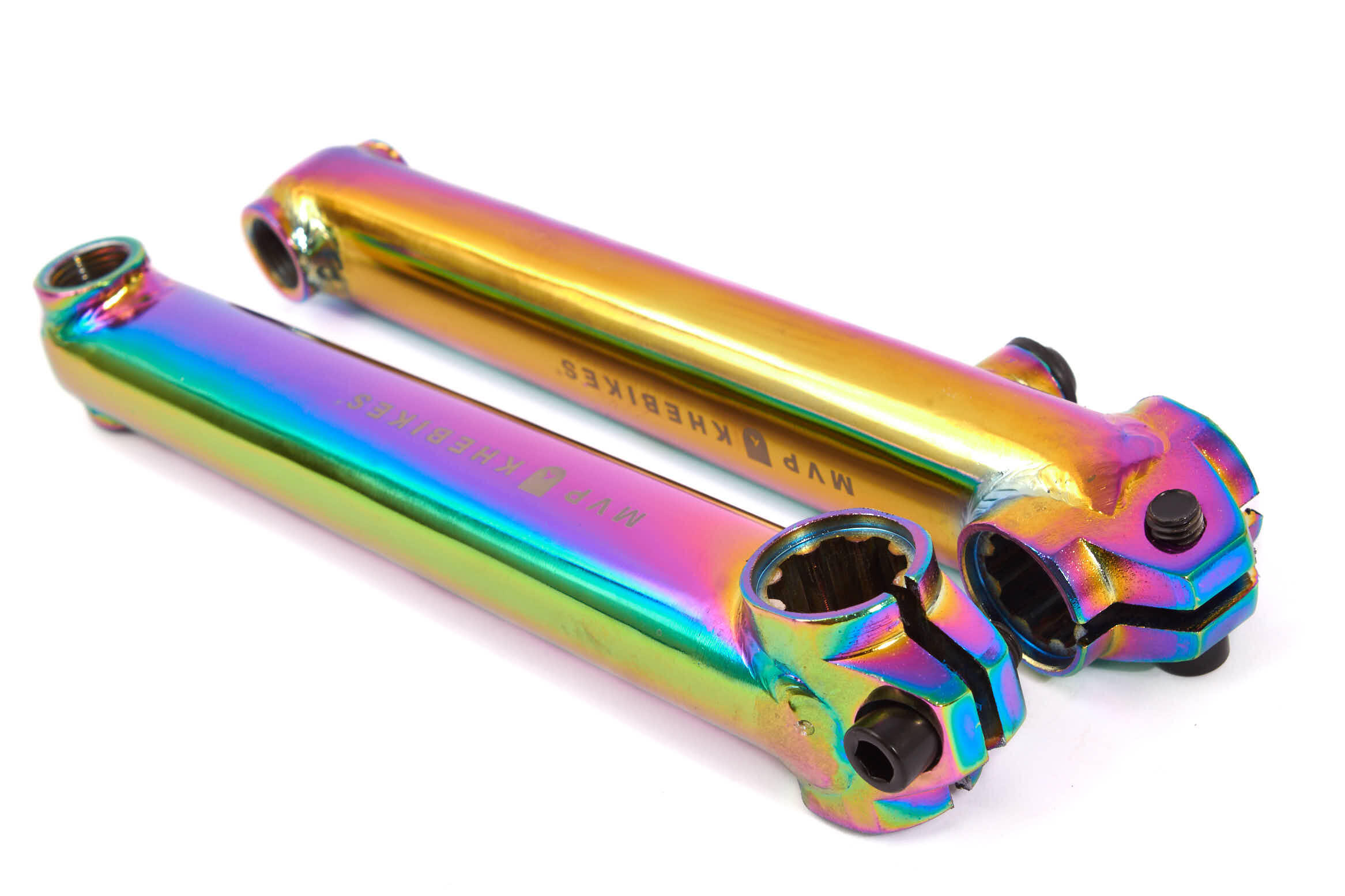 KIT MANIVELLE BMX MVP 8T MID BB OIL SLICK KHEBIKES 4/5