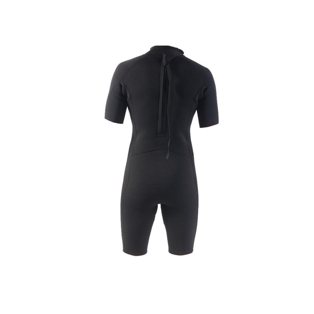 STORM - Combinaison de surf Junior - Shorty 2/2mm - Back Zip - Black 2/2