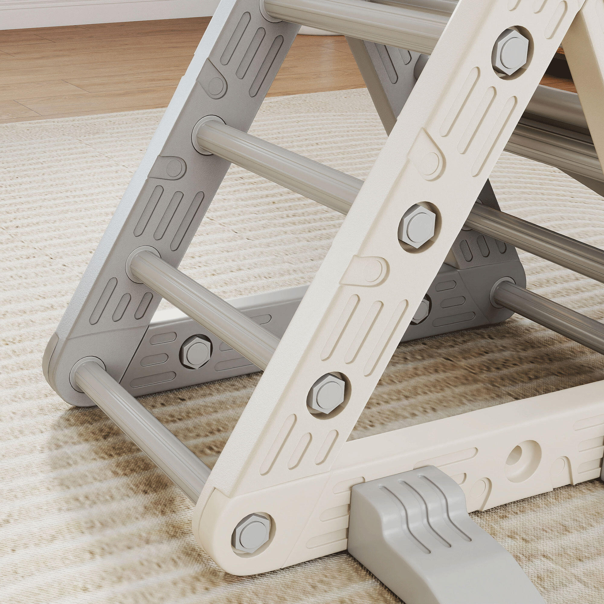 Escalada para Crianças 130x80x69 cm cinza e branco AIYAPLAY 5/5