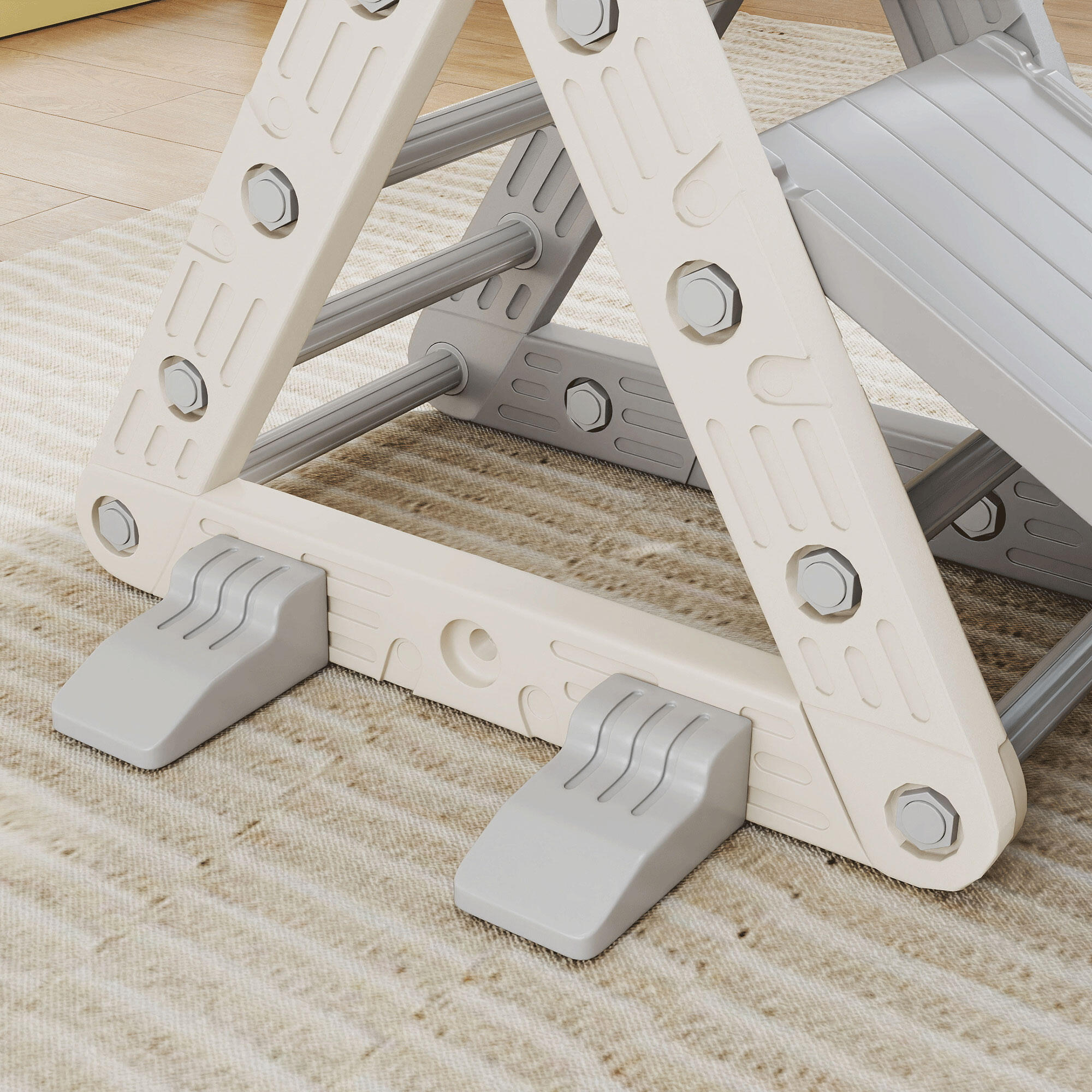 Escalada para Crianças 130x80x69 cm cinza e branco AIYAPLAY 4/5
