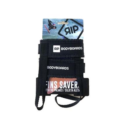 RIP Bodyboard - Paire de Leash Palmes - Fin Savers Black