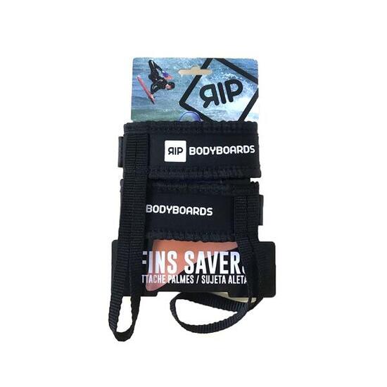 RIP Bodyboard - Paire de Leash Palmes - Fin Savers Black