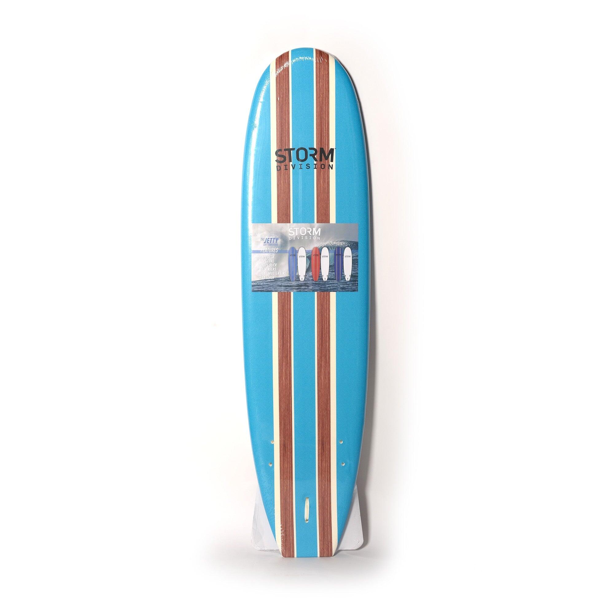 Storm - Storm Division - Jetty Softboard - Planche De Surf En Mousse - 8'0 - Sky Blue - Planche De Surf - Bleu - 8' - Decathlon
