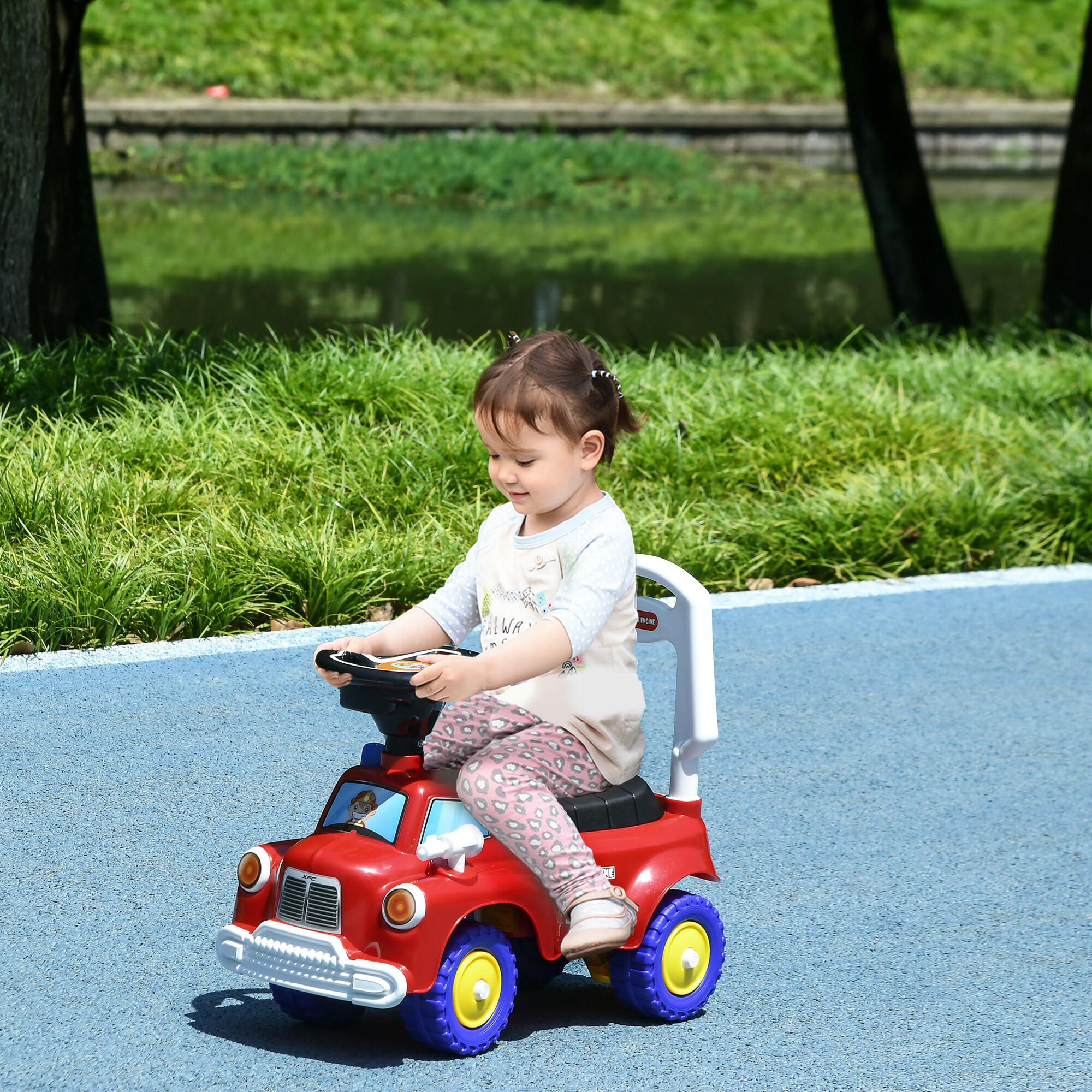 Coche Correpasillos AIYAPLAY 49x24x42 cm Rojo 2/5