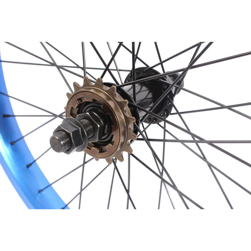 BMX ROATA SPATE ALBASTRU 20" 14MM KHEBIKES