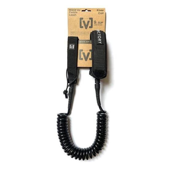 VICTORY - Leash SUP Coil 9' Knee - Black