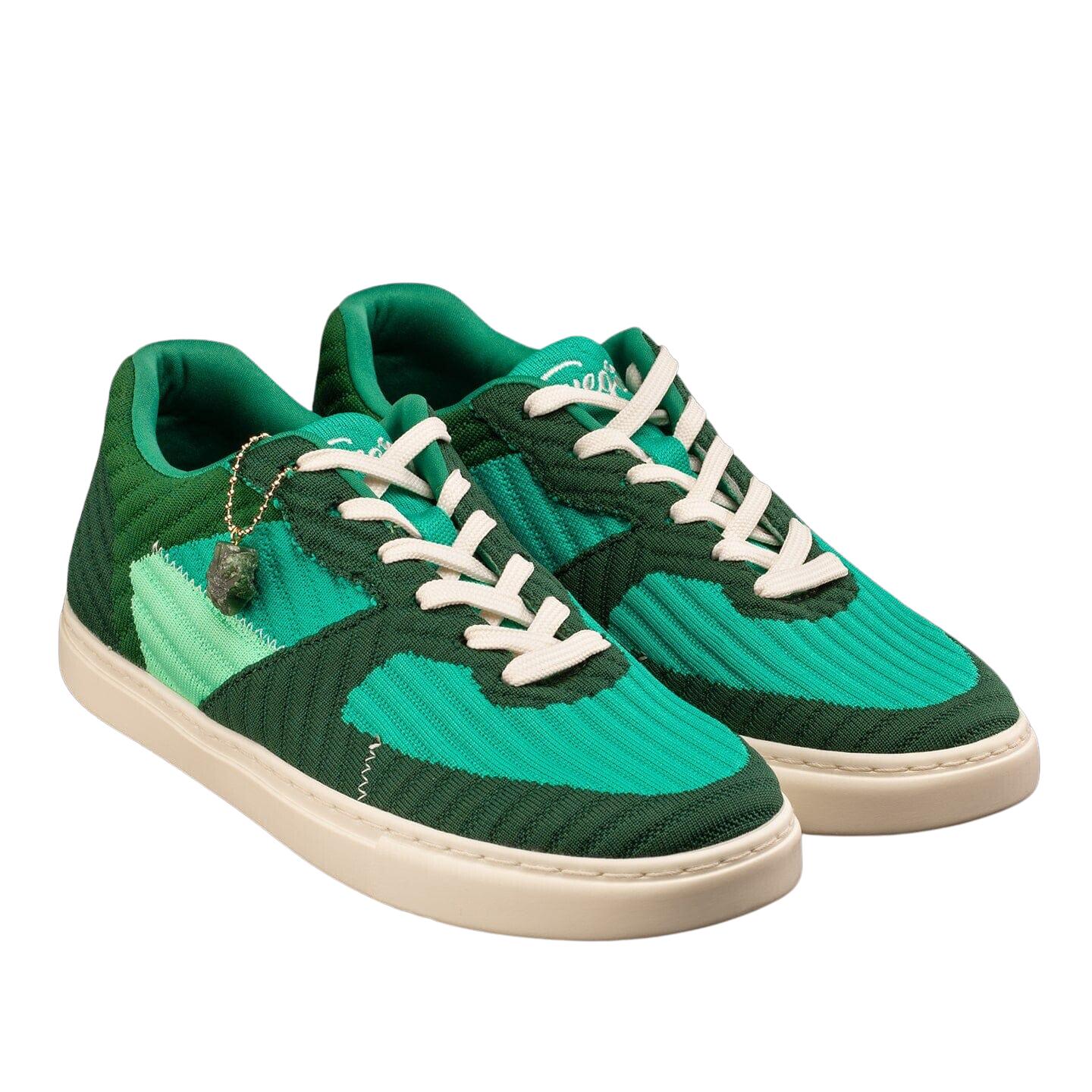 Baskets de danse Fuego Jade vertes éco-tricot 3/7