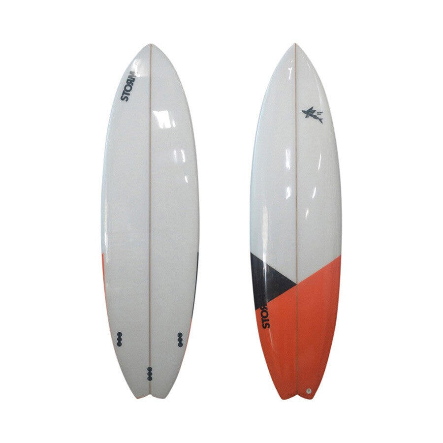Storm - Storm Surfboard - Swallow Tail - 6'10 - Flying Fishing - Planche De Surf - Blanc|multicolore - Taille Unique - Decathlon
