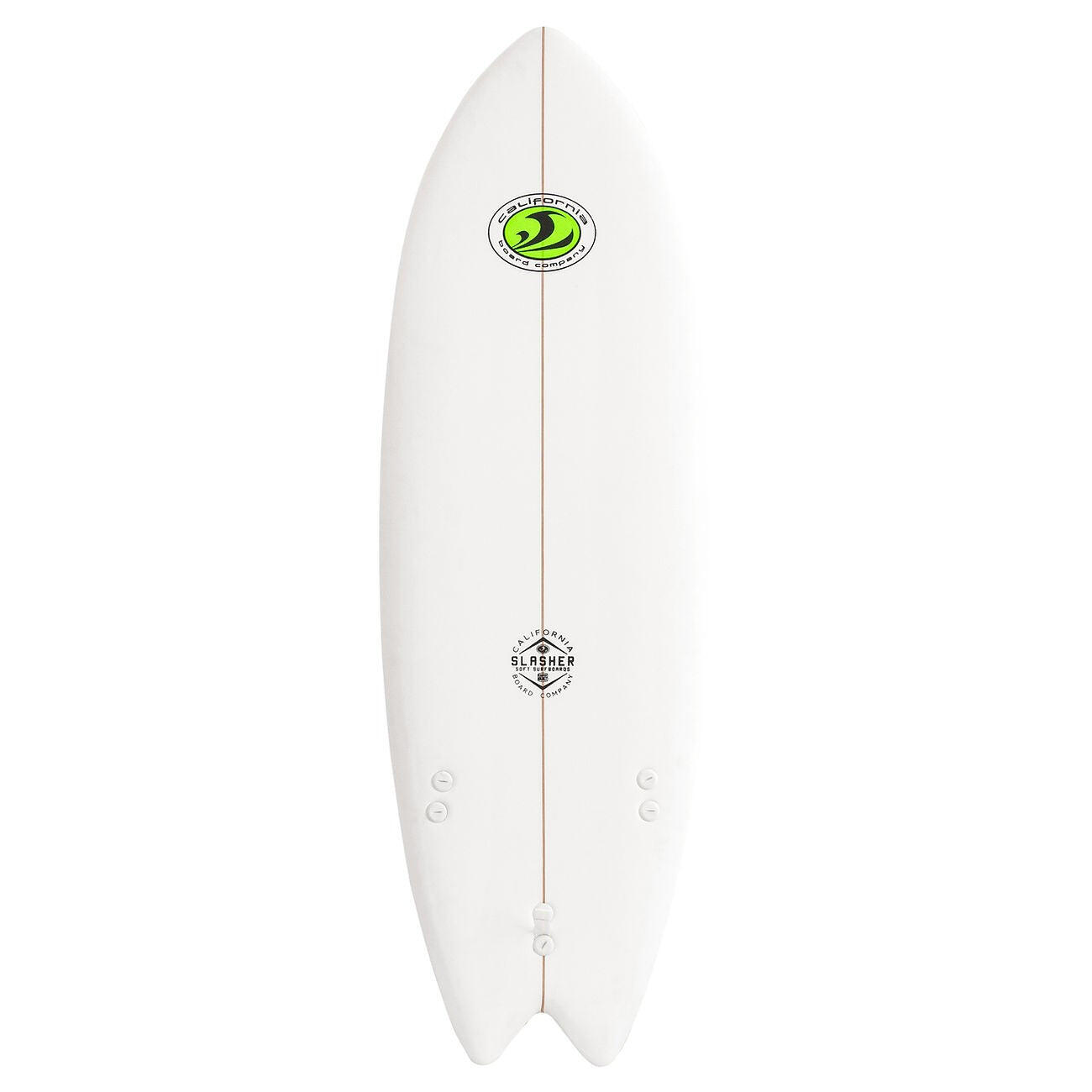 CALIFORNIA BOARD COMPANY CBC - Prancha de espuma - Softboard Slasher 5'8 Fish - Branco