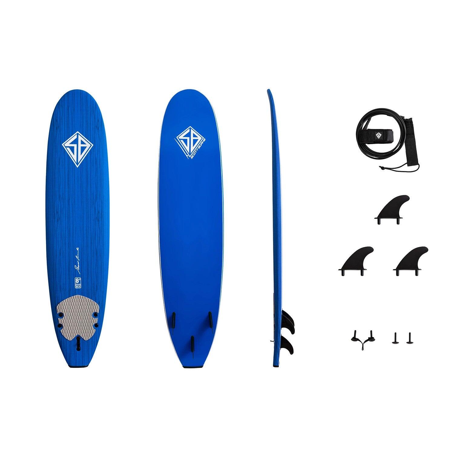 CBC - Tabla de surf de espuma Scott Burke - Softboard 8'0 - Azul marino 3/5