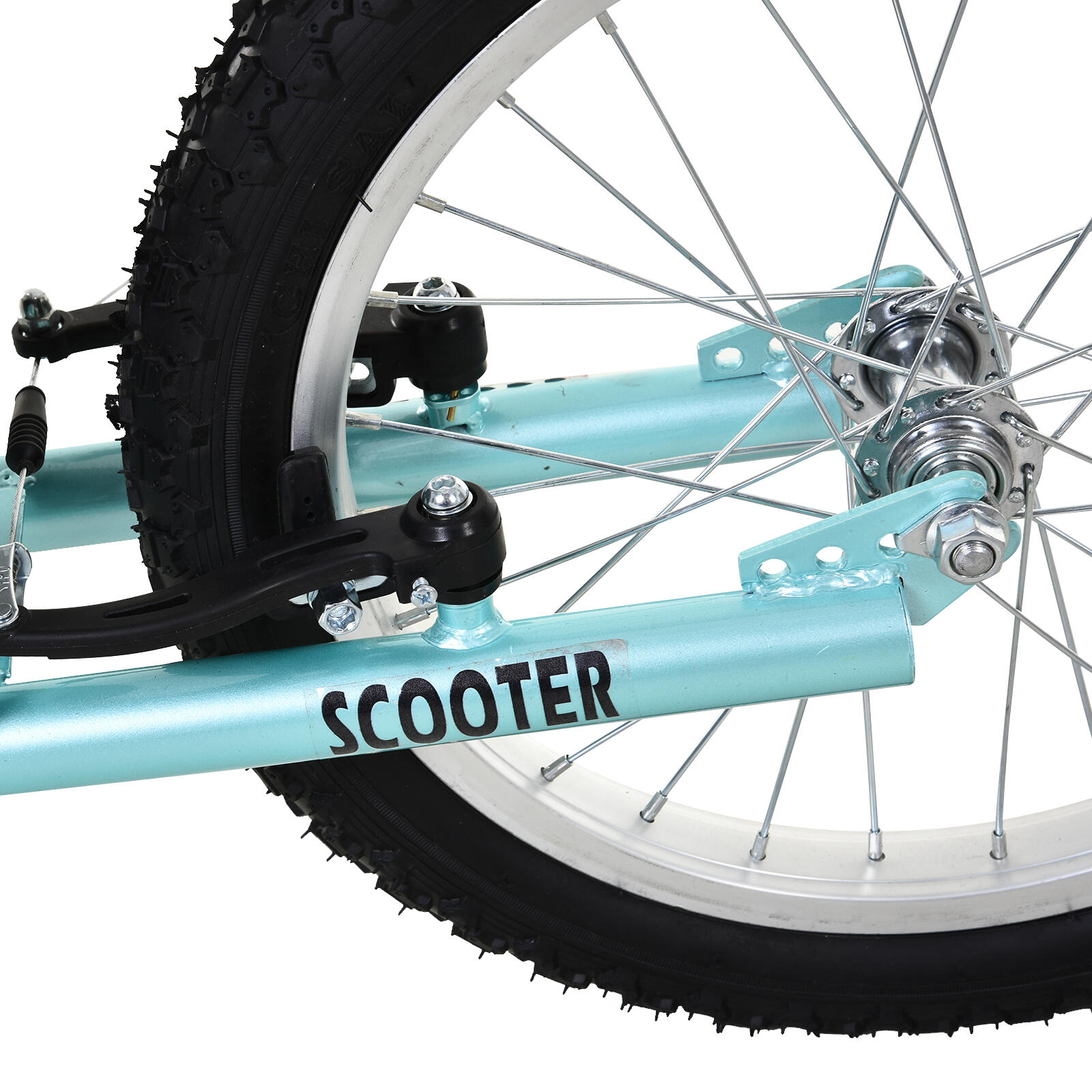 Trotinete 139x58x90-96 cm azul HOMCOM 5/5