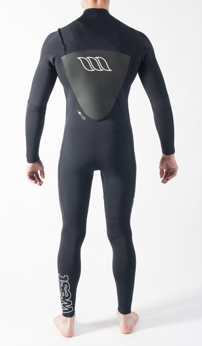 WEST - Traje de surf - Cremallera frontal Lotus 3/2 - Negro 3/5