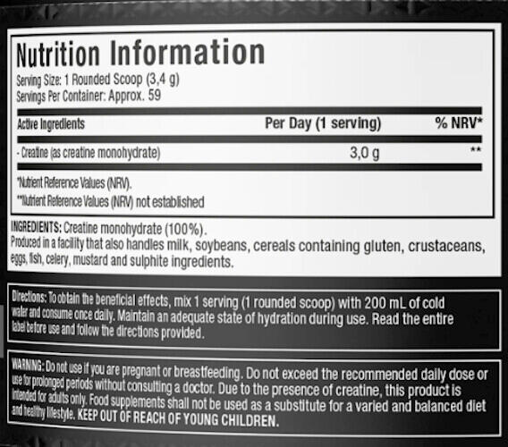 Créatine monohydrate - Platinum Creatine - Saveur neutre 3/5