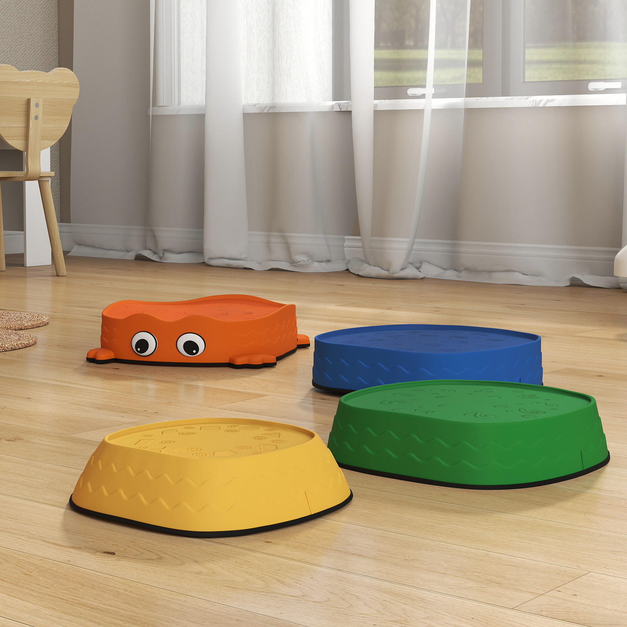 Bloques de Equilibrio AIYAPLAY 33.5x33.5x28 cm Multicolor 4/5