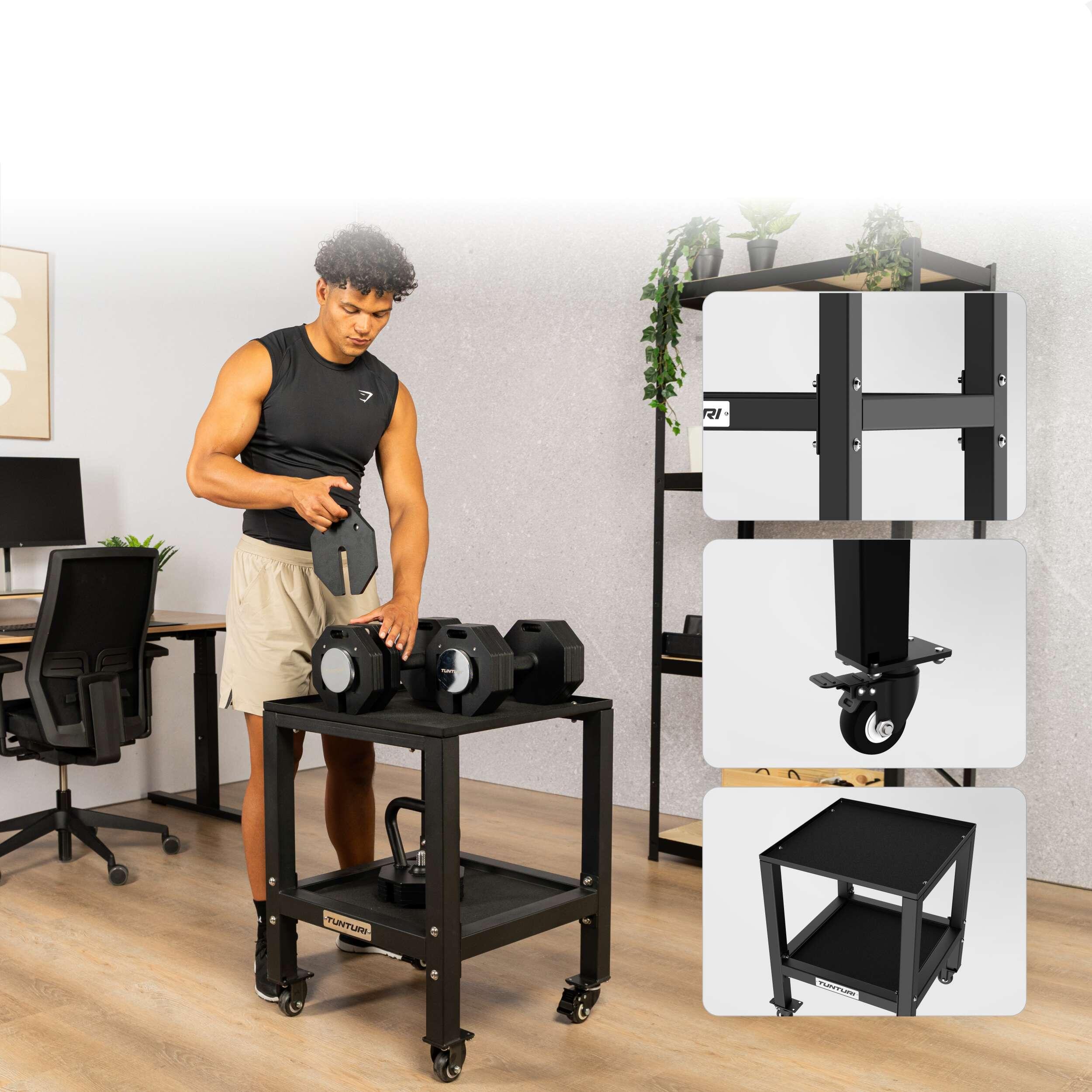 Supporto manubri regolabile – Ergonomico, stabile e compatto 2/5