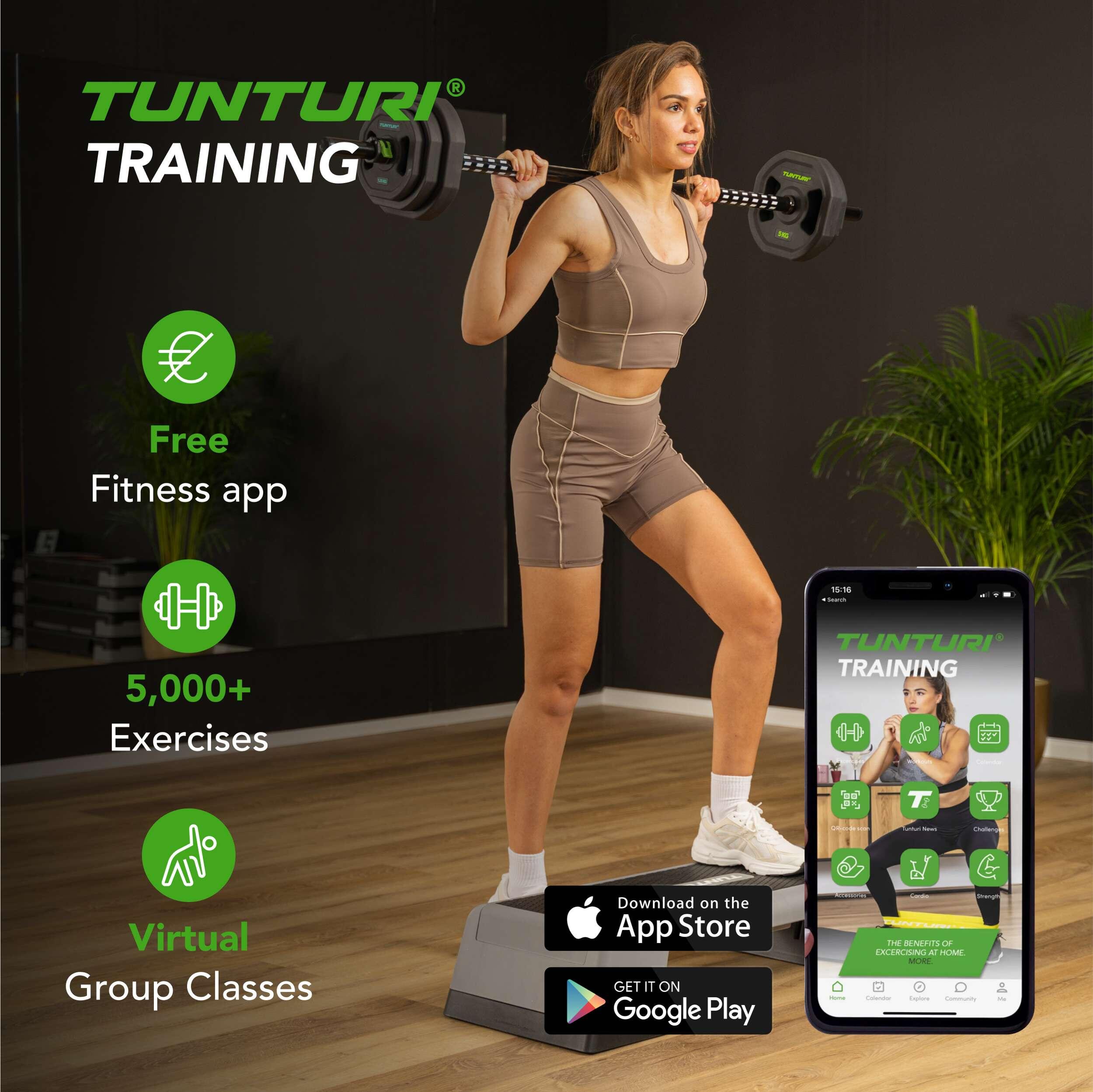 Kit de Mancuernas 10kg Metal Con Tpu-Coating Tunturi 7/7