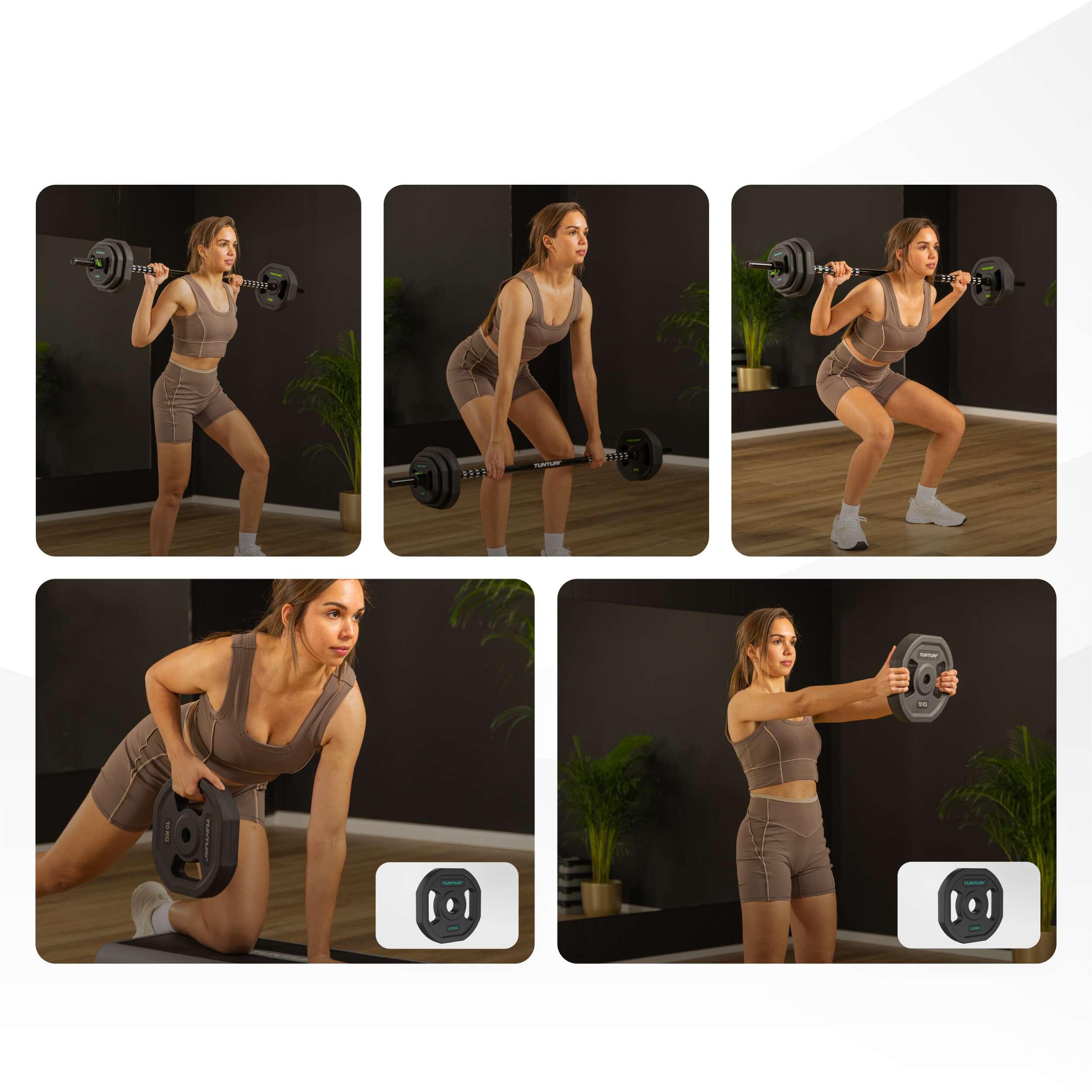 Kit de Mancuernas 10kg Metal Con Tpu-Coating Tunturi 5/7