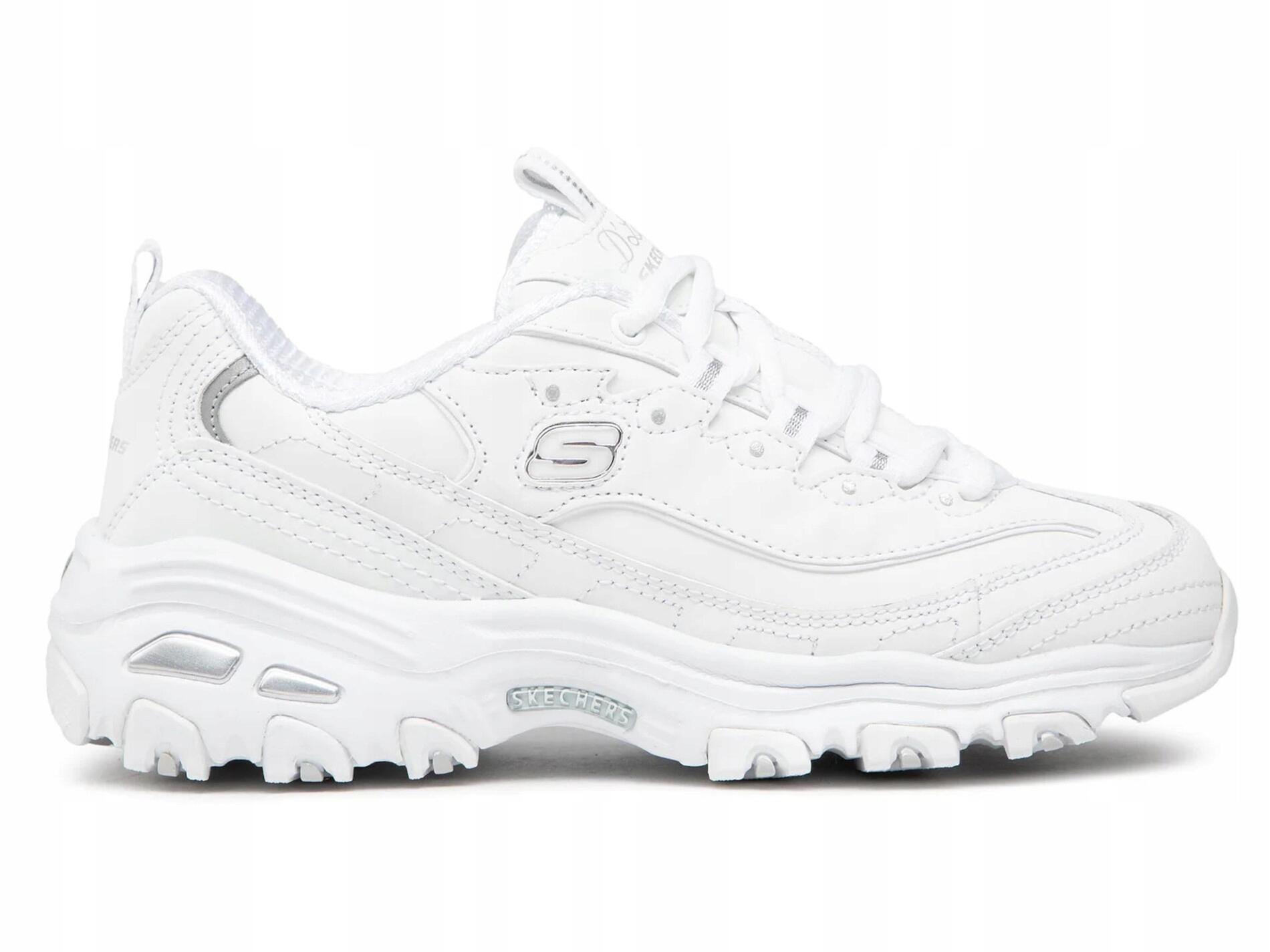 Buty damskie Skechers D'LITES 11949-WSL białe sneakersy sportowe skóra 35,5 3/6