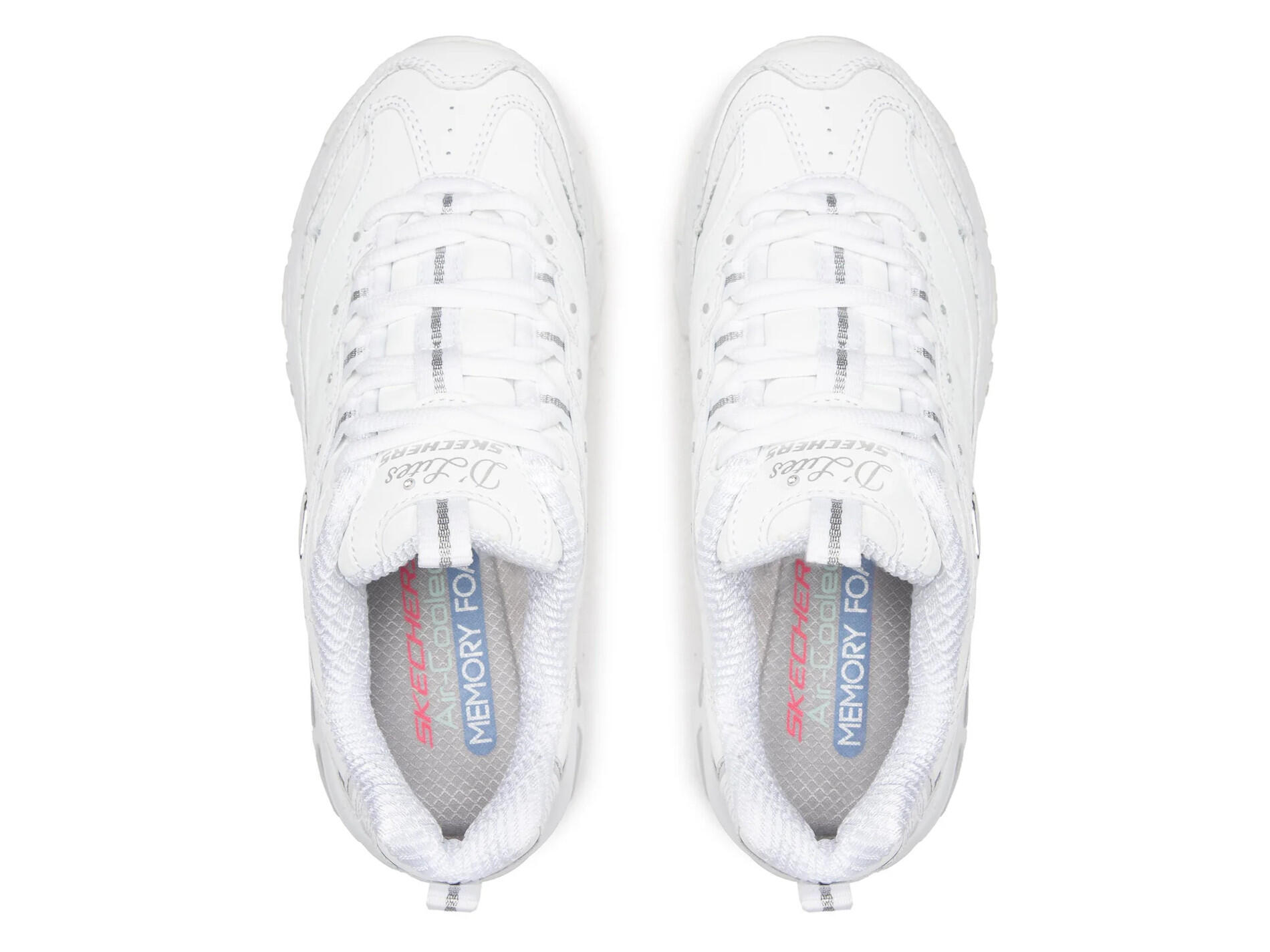 Buty damskie Skechers D'LITES 11949-WSL białe sneakersy sportowe skóra 35,5 6/6