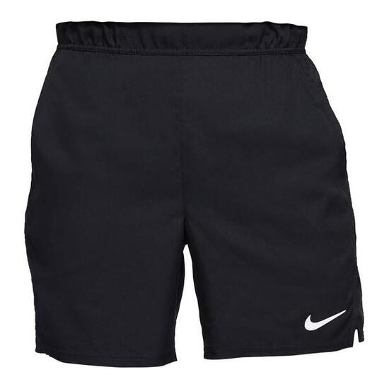Pantaloni Corti da Tennis NIKECourt Flex Victory 7 Pollici in Bianco/Nero