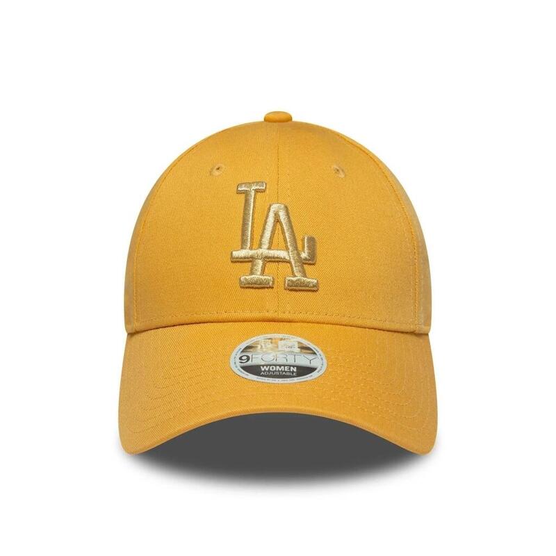 New Era Model La Dodgers Womens Metallic Yellow 9forty Adjustable Cap Culoare G