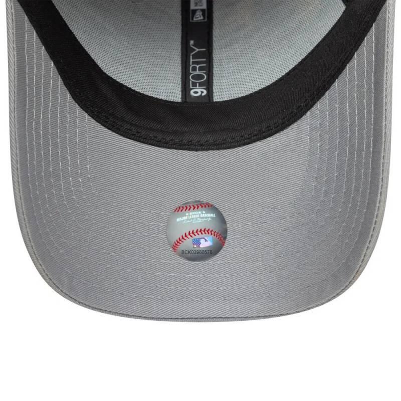 Casquette MLB Los Angeles Dodgers New Era Side Patch 2 9Forty Gris 4/4