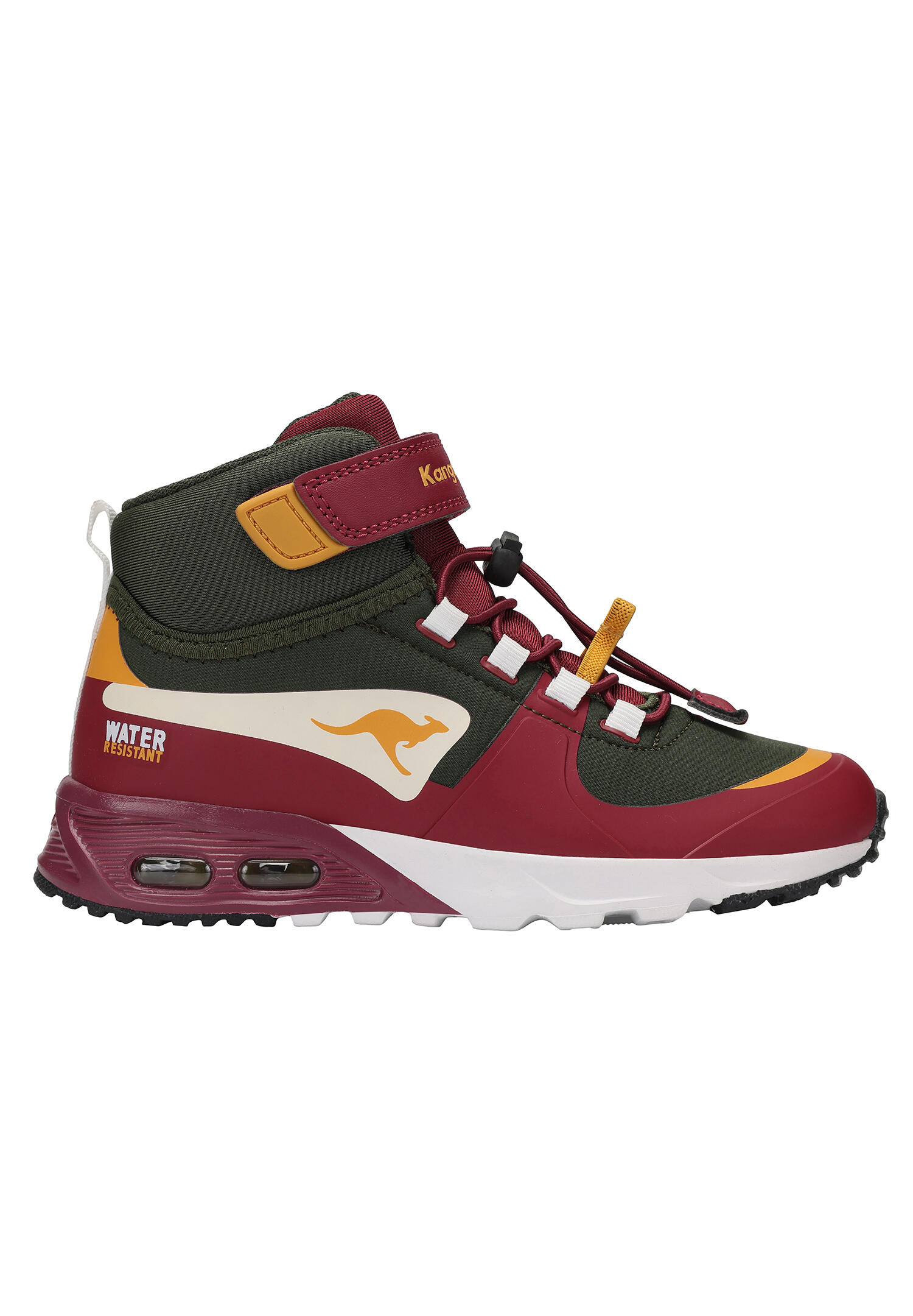 KangaROOS Kinder KX-Hydro High-Top Sneaker wasserfest 18598 rot/grau 7/7
