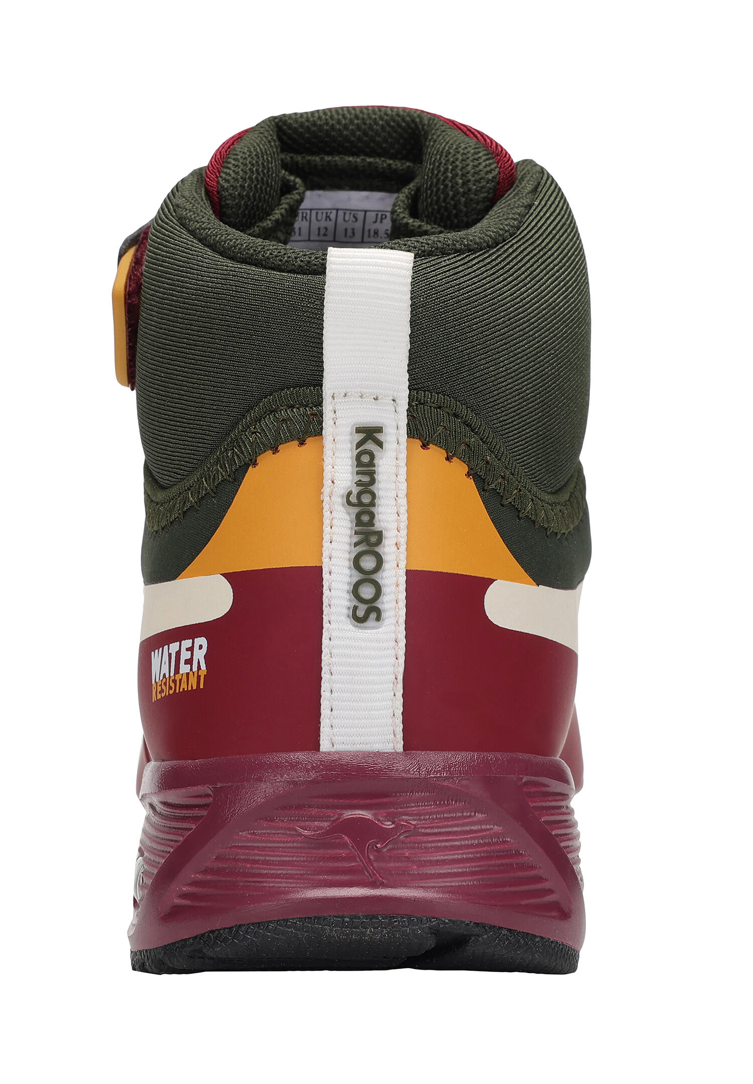 KangaROOS Kinder KX-Hydro High-Top Sneaker wasserfest 18598 rot/grau 4/7