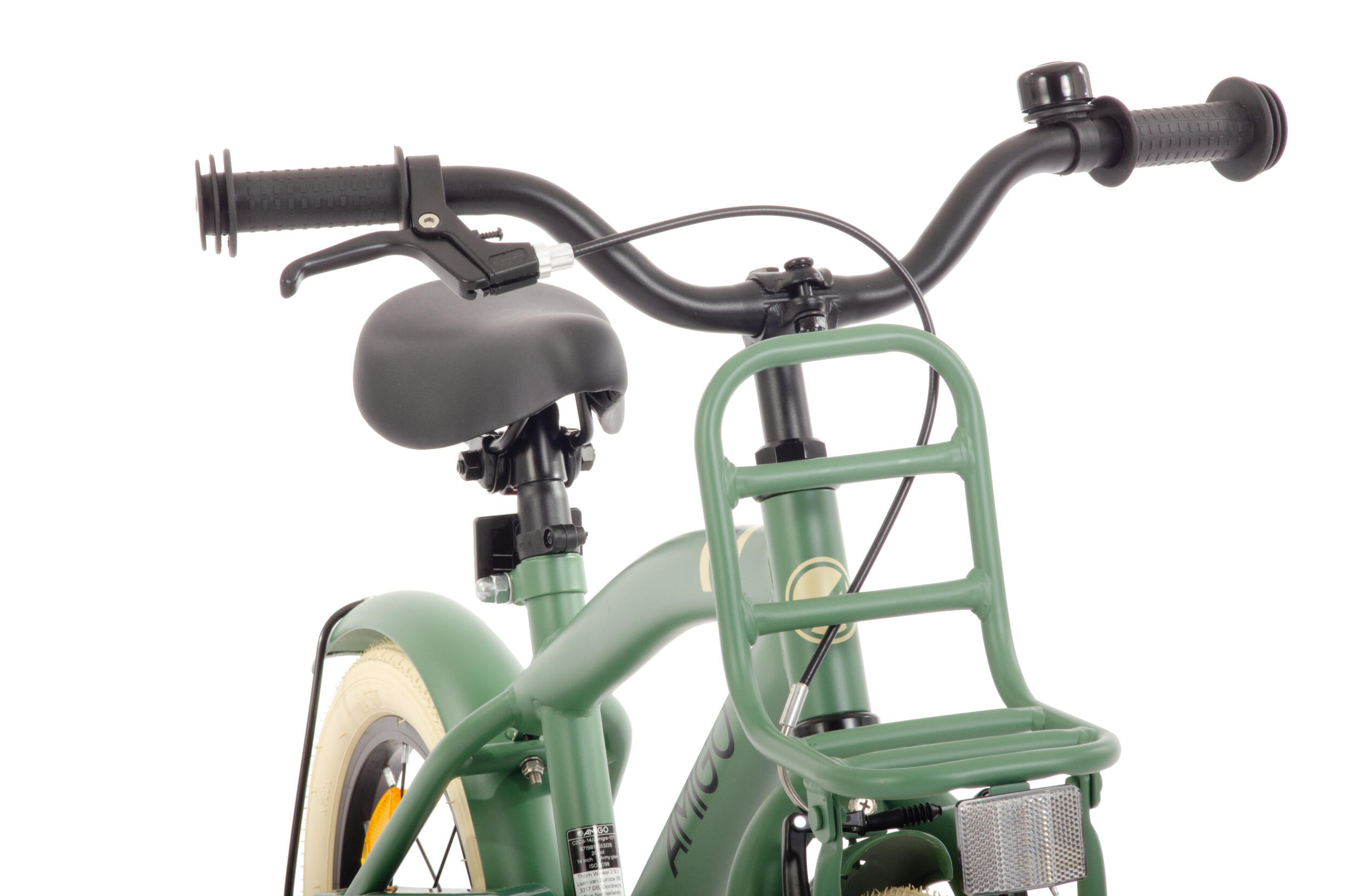 AMIGO Kinderfahrräder Jungen 2Cool 14 Zoll Jungen Rücktrittbremse Grün 7/7