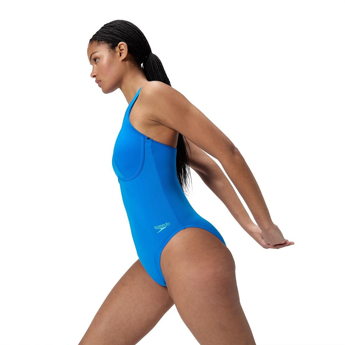 Strój kąpielowy jednoczęściowy damski na basen Speedo Racing Zip 3/7