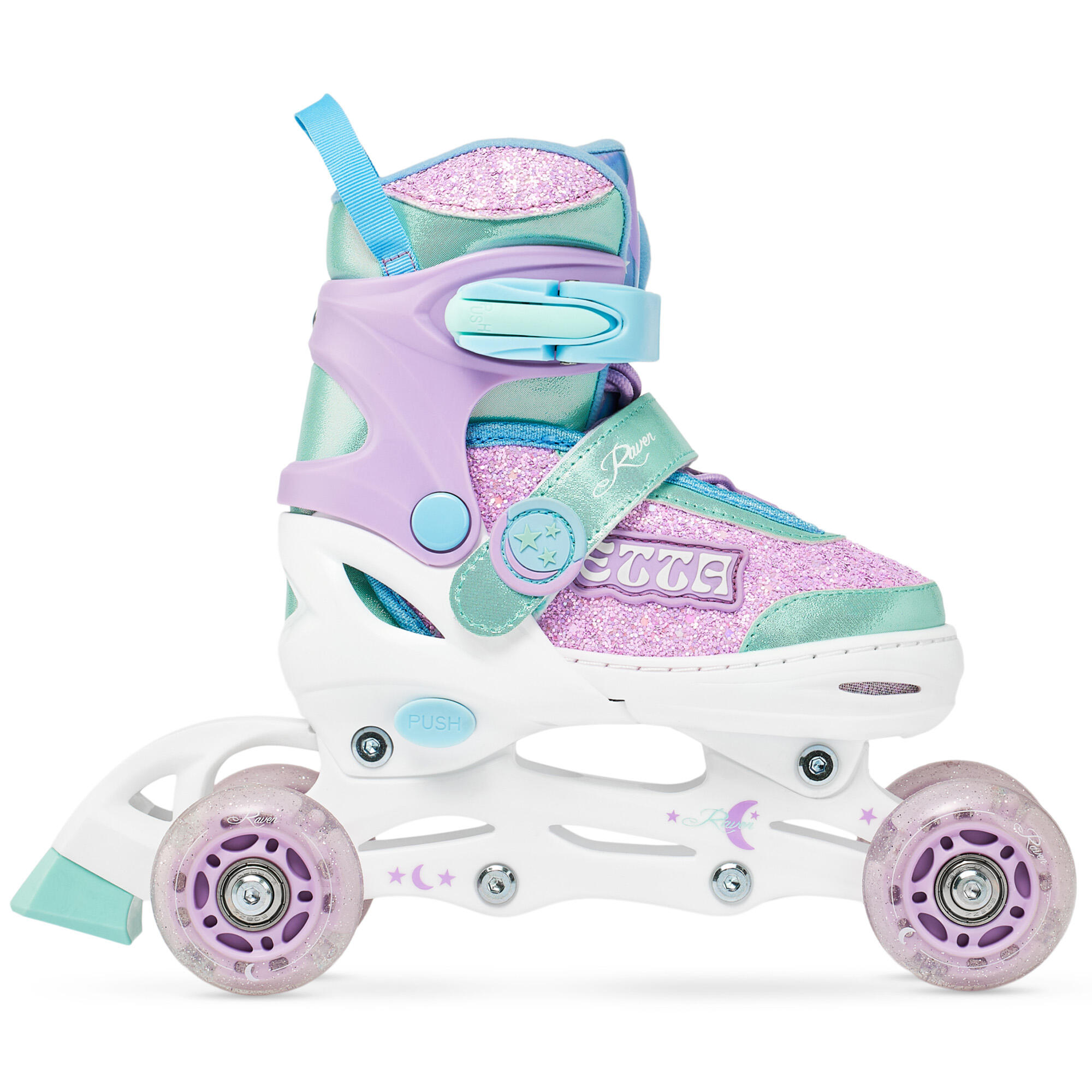 Patines ajustables 3en1 Ruedas Etta Violeta/Menta 5/7