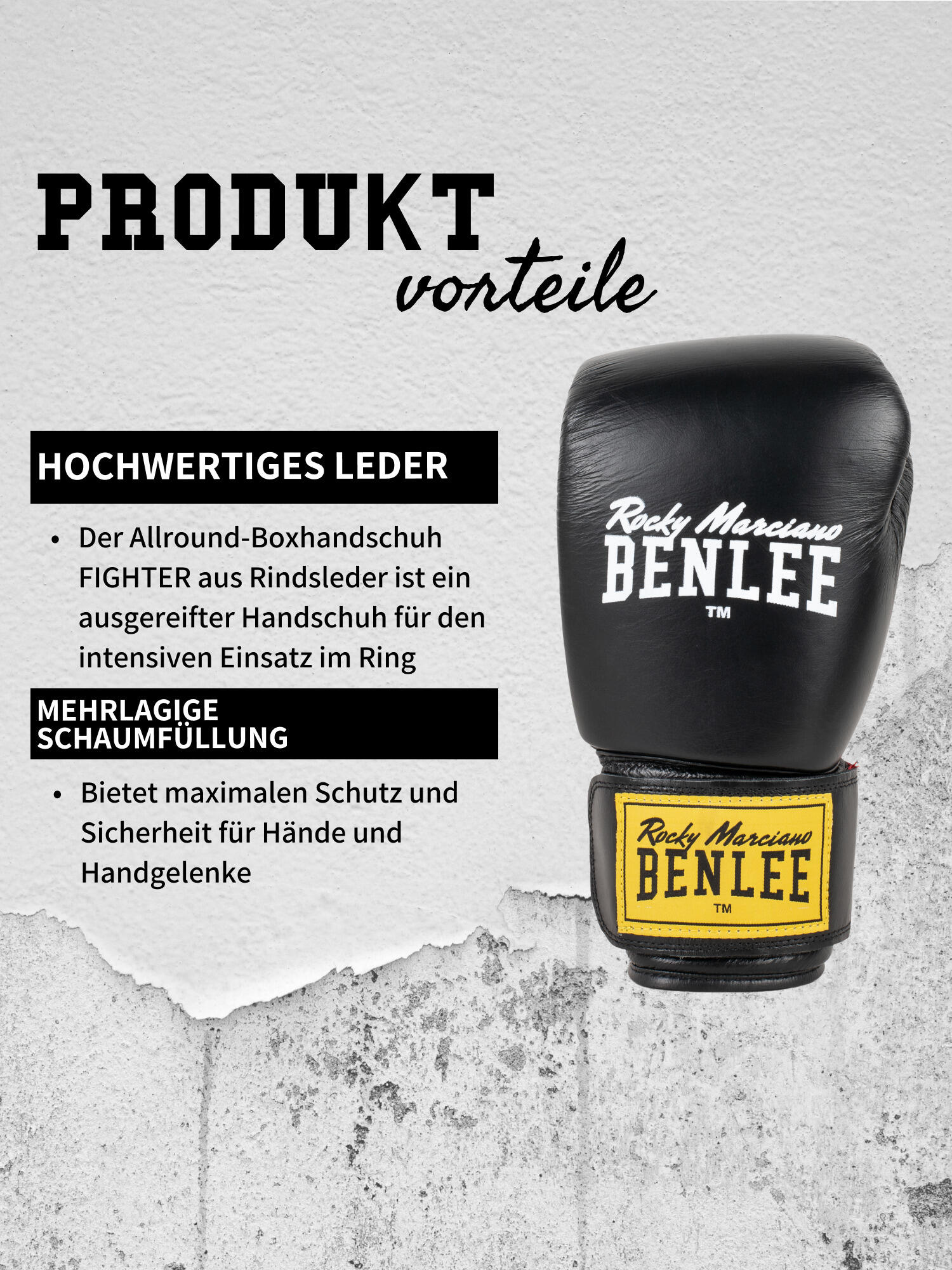 Benlee Guanti da boxe Fighter Nero 7/7