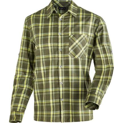 Langarmhemd Claas Wandern/Outdoor/Trekking Herren hot chilli/strong blue Ohne