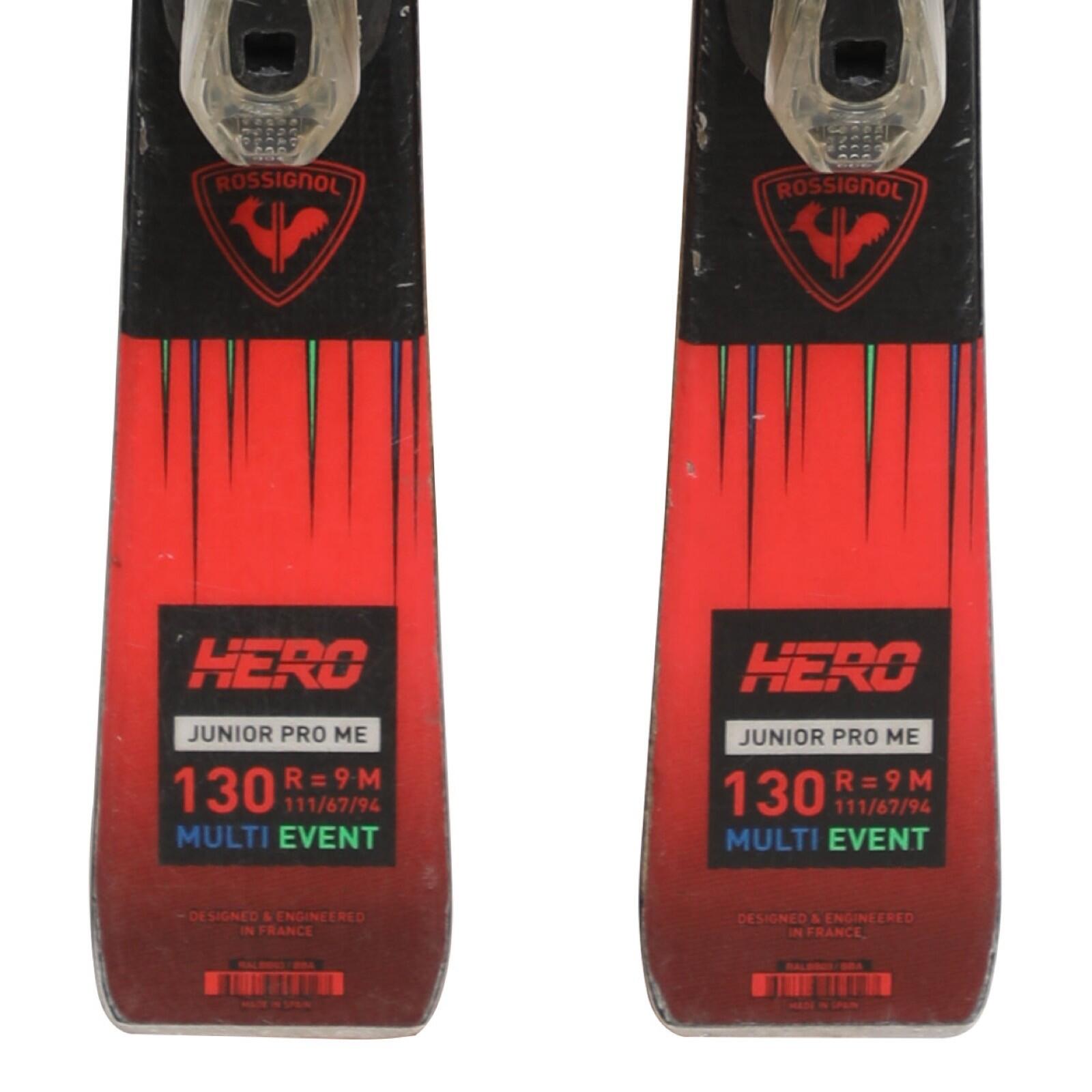 RECONDITIONNE - Ski Junior Rossignol Hero Pro Multi Event + Fixations 4/5