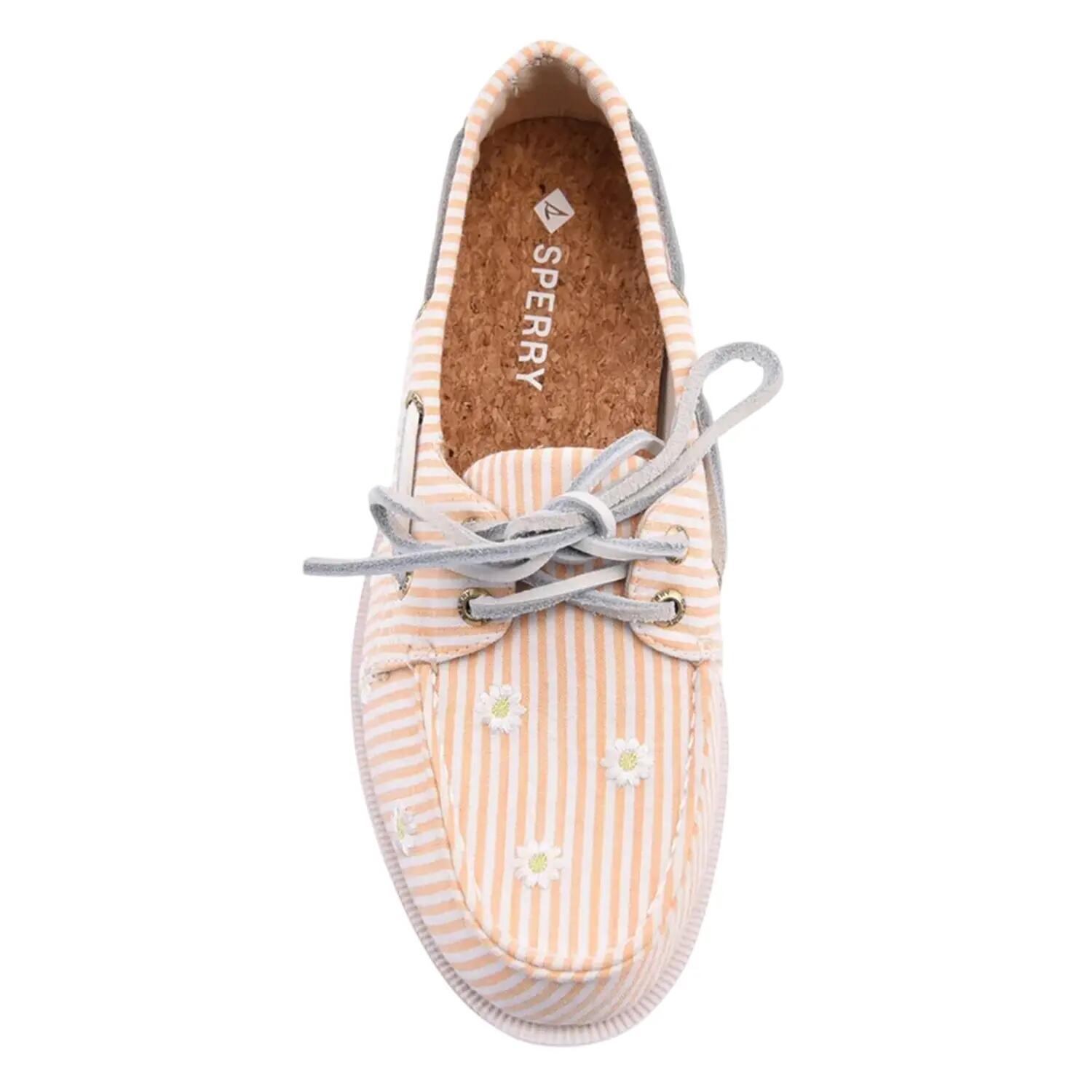 Chaussures Bateau AUTHENTIC ORIGINAL Femme (Blanc / Orange) 3/5
