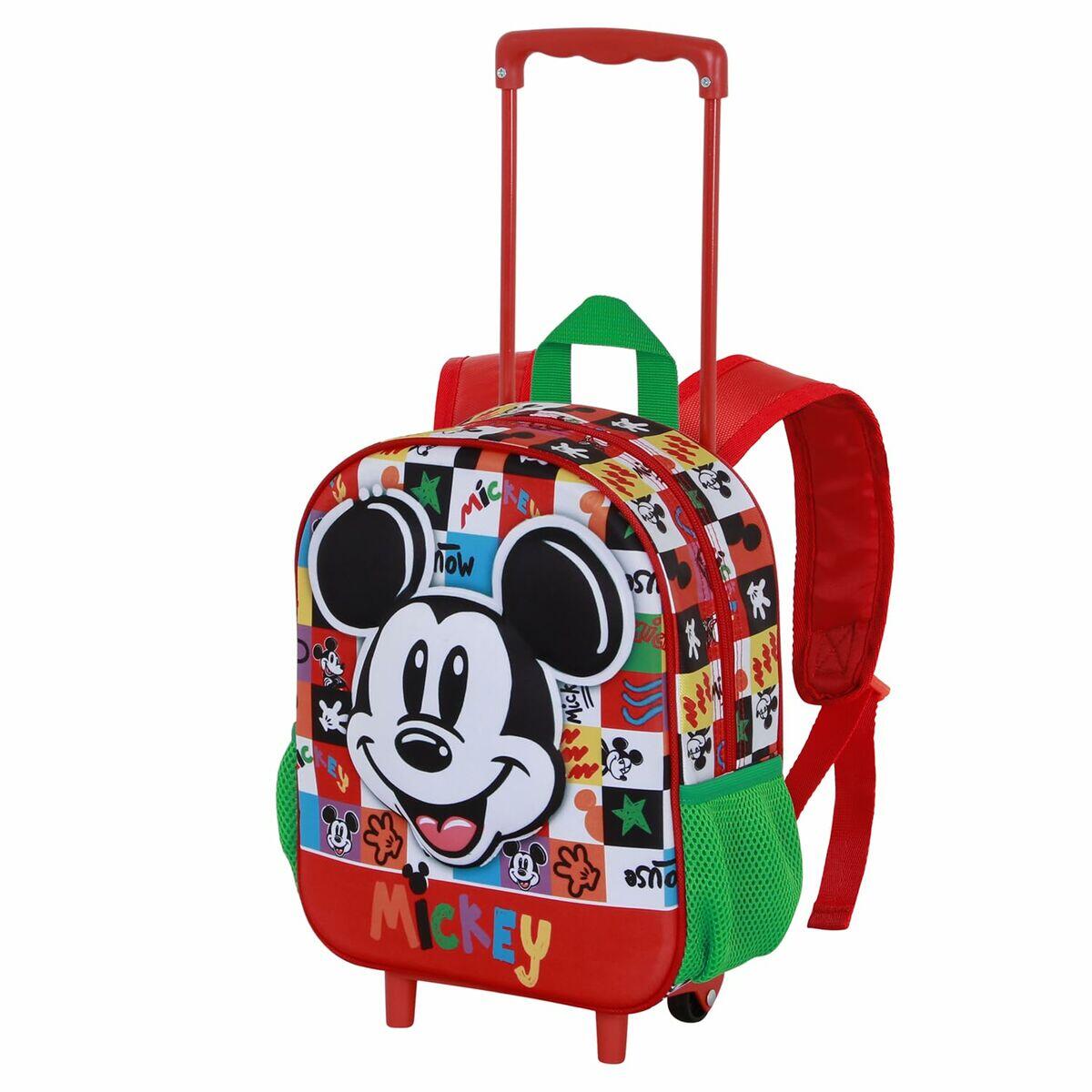 Mochila Escolar con Ruedas DISNEY Mood Rojo 2/5