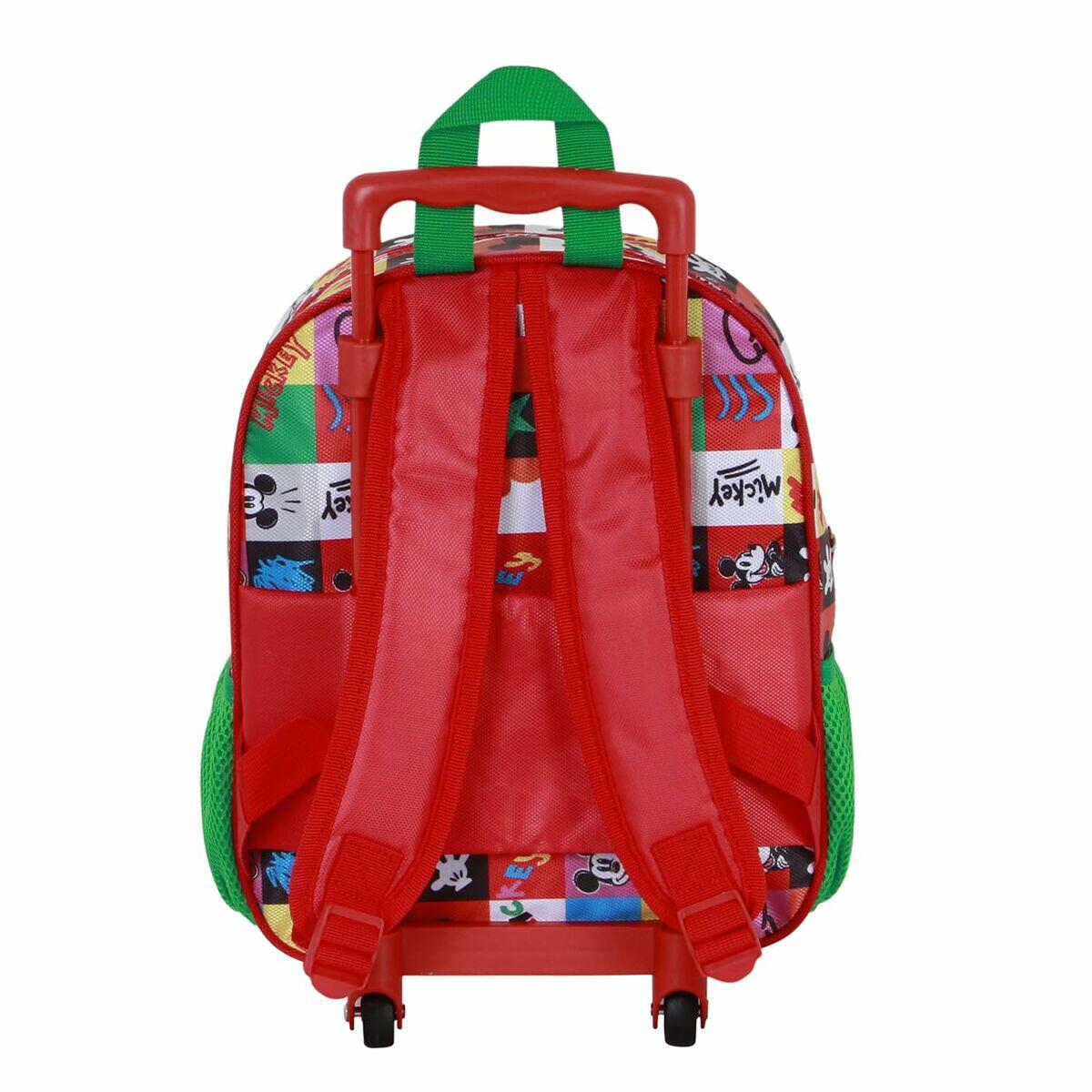 Mochila Escolar con Ruedas DISNEY Mood Rojo 4/5