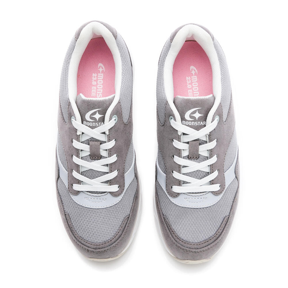 希少品【復刻版】心身統一合氣道 防水止滑系列-雨天不敗3E寬楦防水防滑機能女鞋-灰