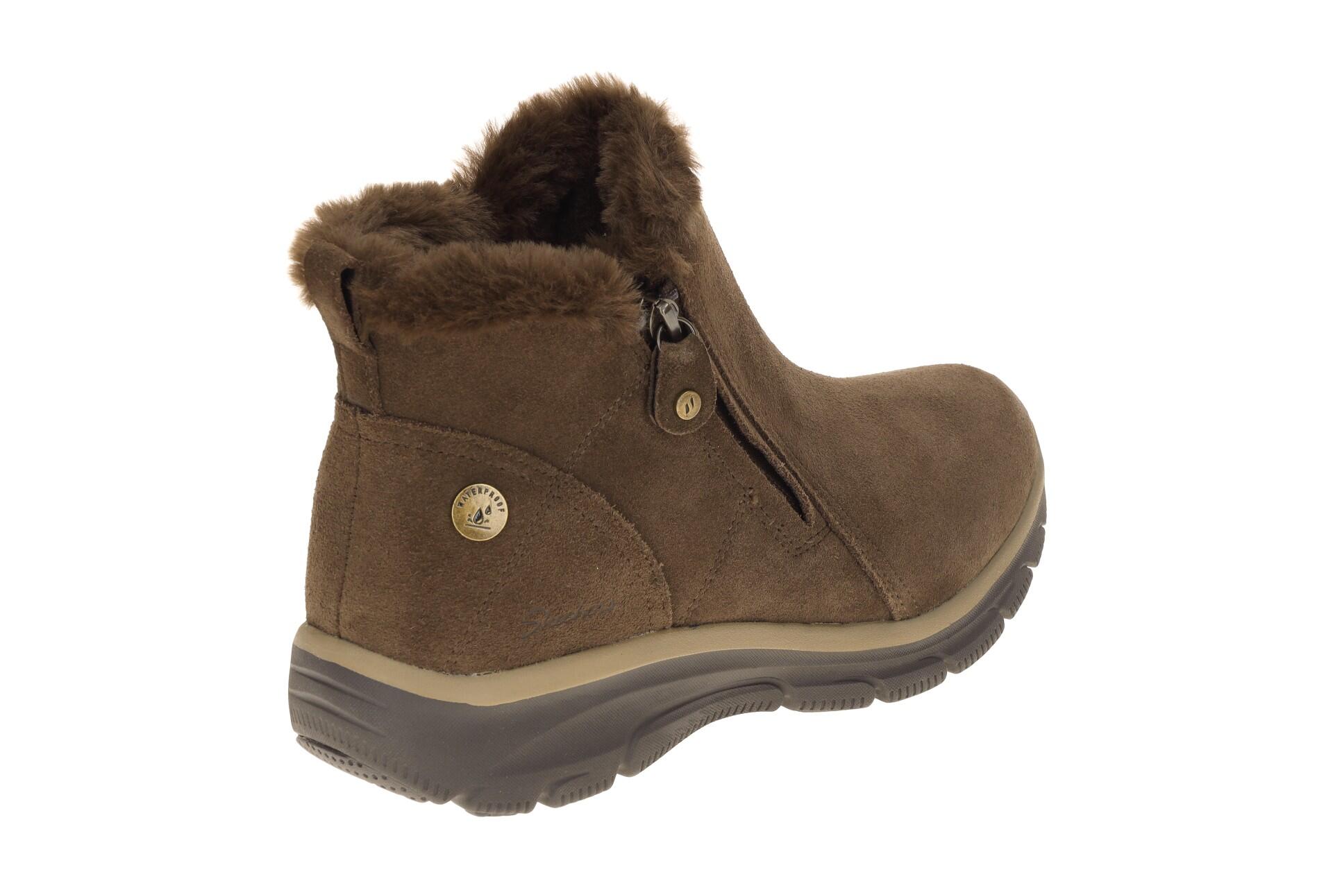 Botines Planos Mujer Skechers Easy Going - High Zip 2 Marrón 4/7