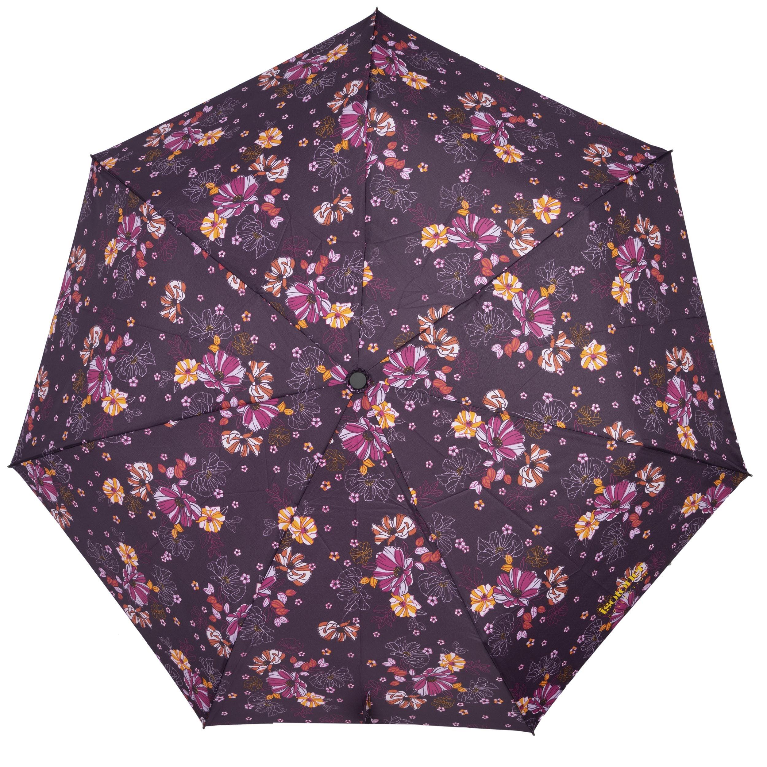 Ombrello Fiori Auto Aubergine 3/5
