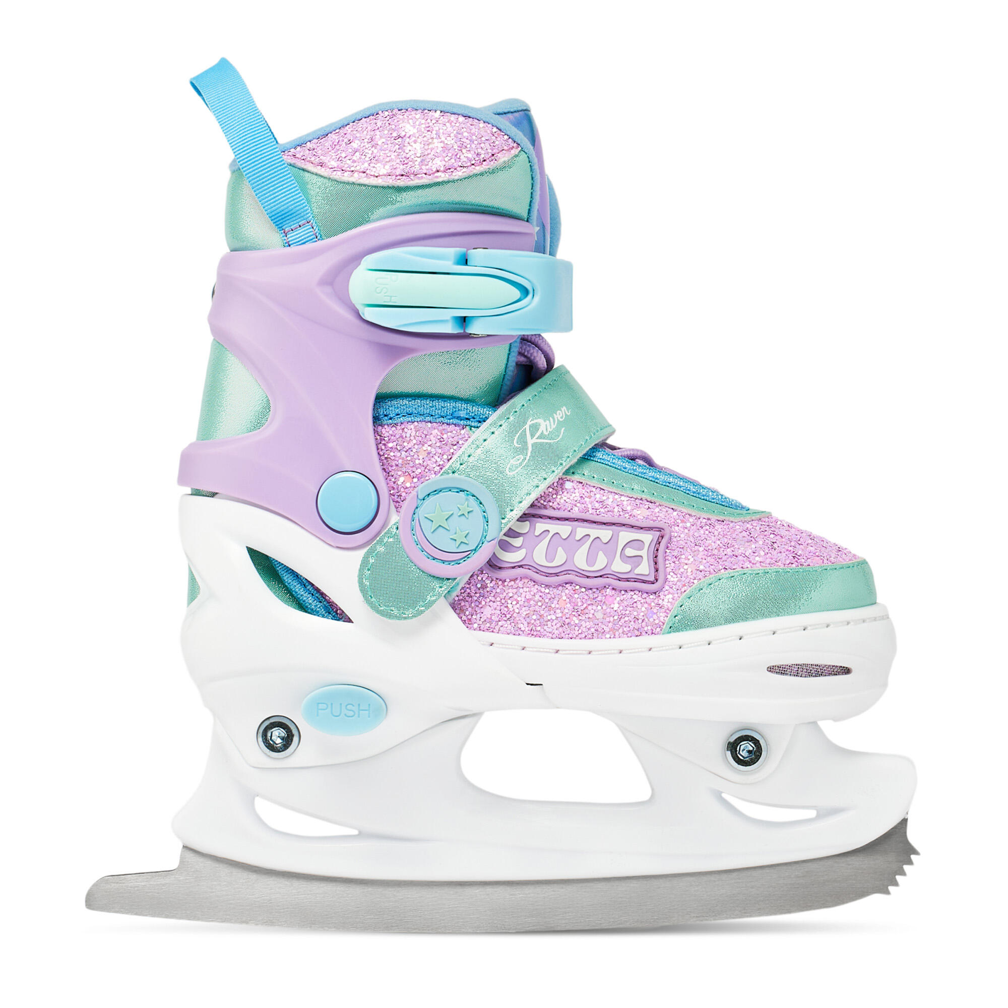 Patins Patins de rodas ajustáveis 4 em 1 rodas Raven Etta Roxo/Menta 3/7