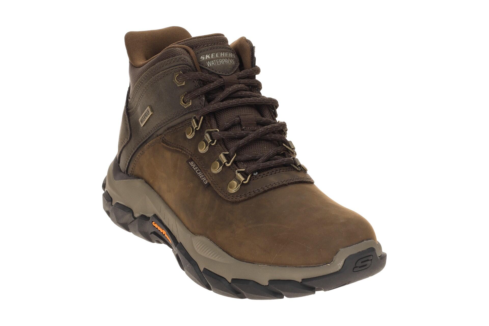 Skechers Santoro Schuhe Mid Sneaker braun wasserdicht SLIP-INS 3/7