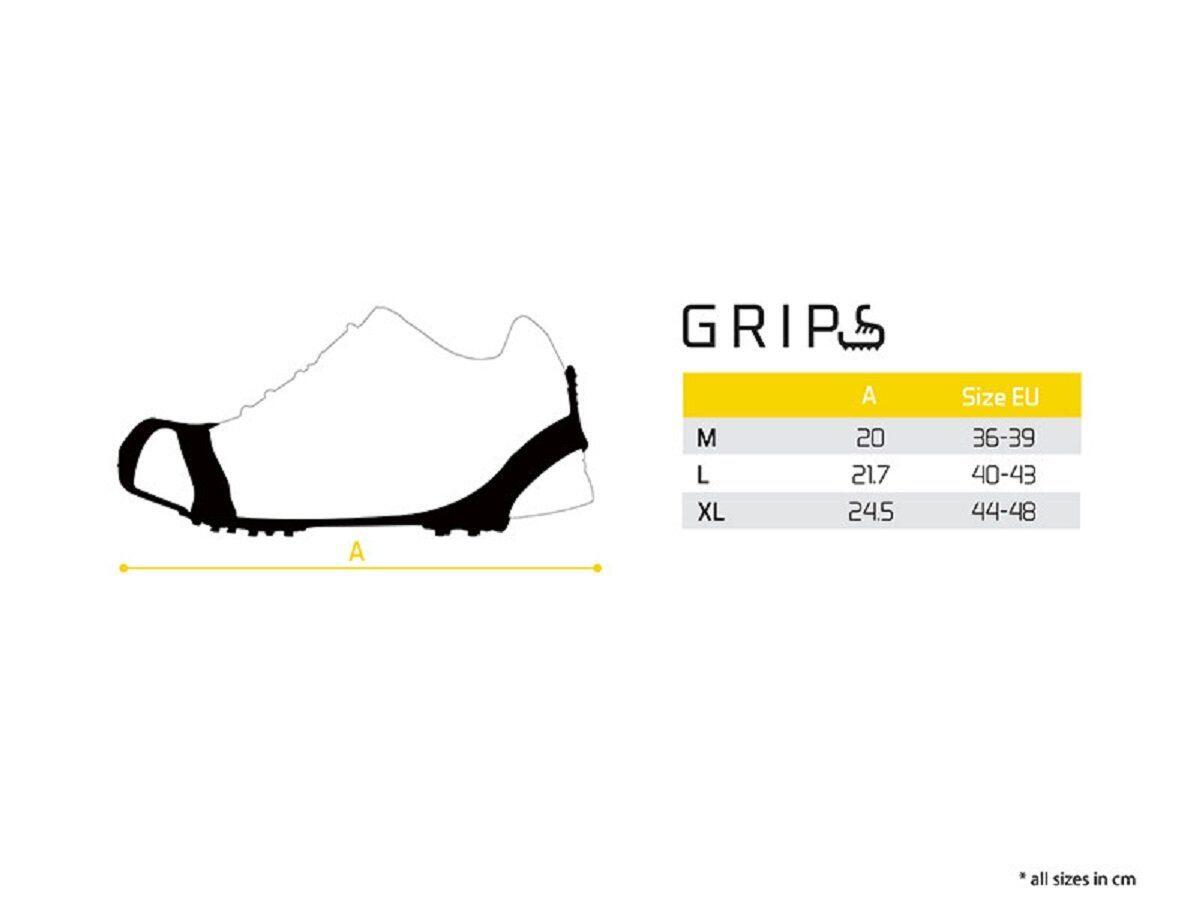 Spikes GRIPS copriscarpe antiscivolo taglia M/36-39 scarpe ghiaccio 6/6