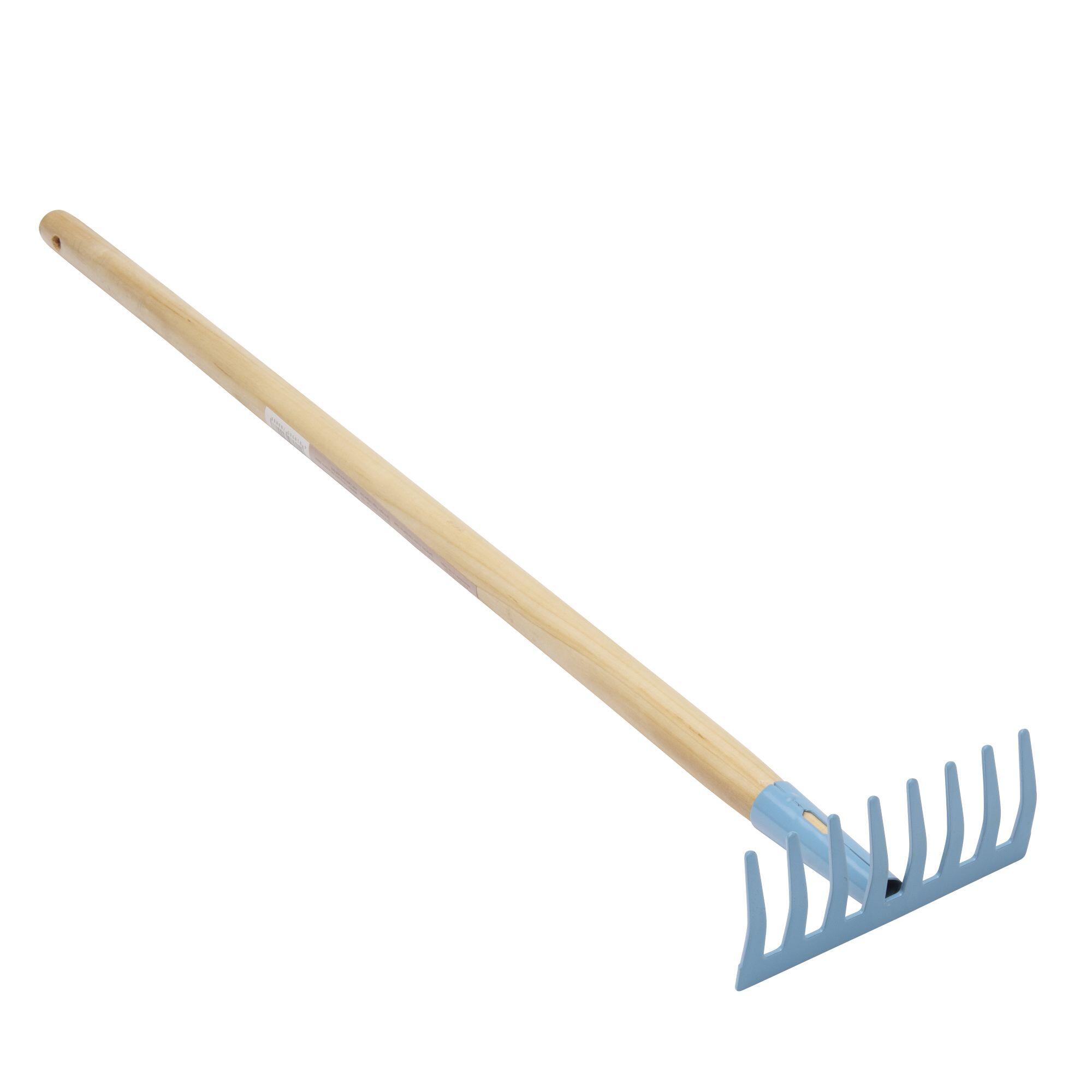 Râteau pour enfant 76 cm Windhager - bleu, manche en bois 5/5