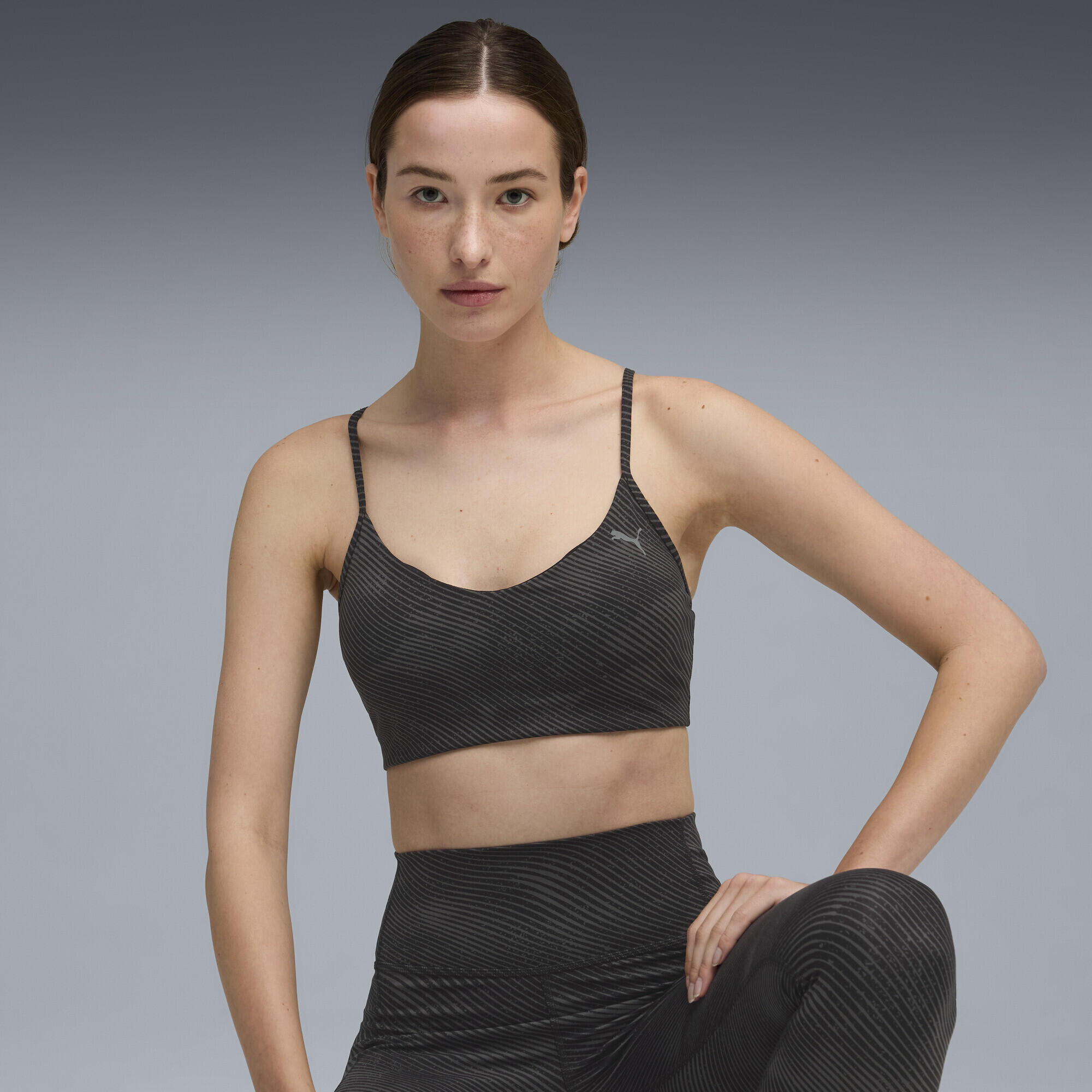 Brassière de sport CLOUDSPUN Femme PUMA Black Aop 2/5