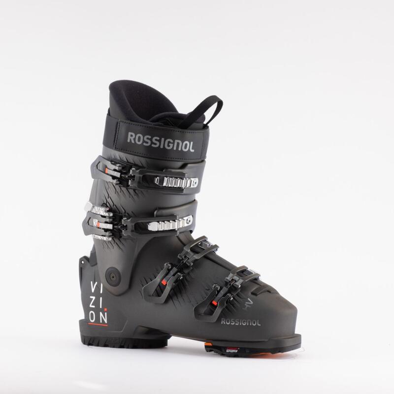 Chaussures De Ski Rossignol Vizion 4B Pro 100 MV Homme - Taille 43 Gris | Technologie Step In Facile Chaussage