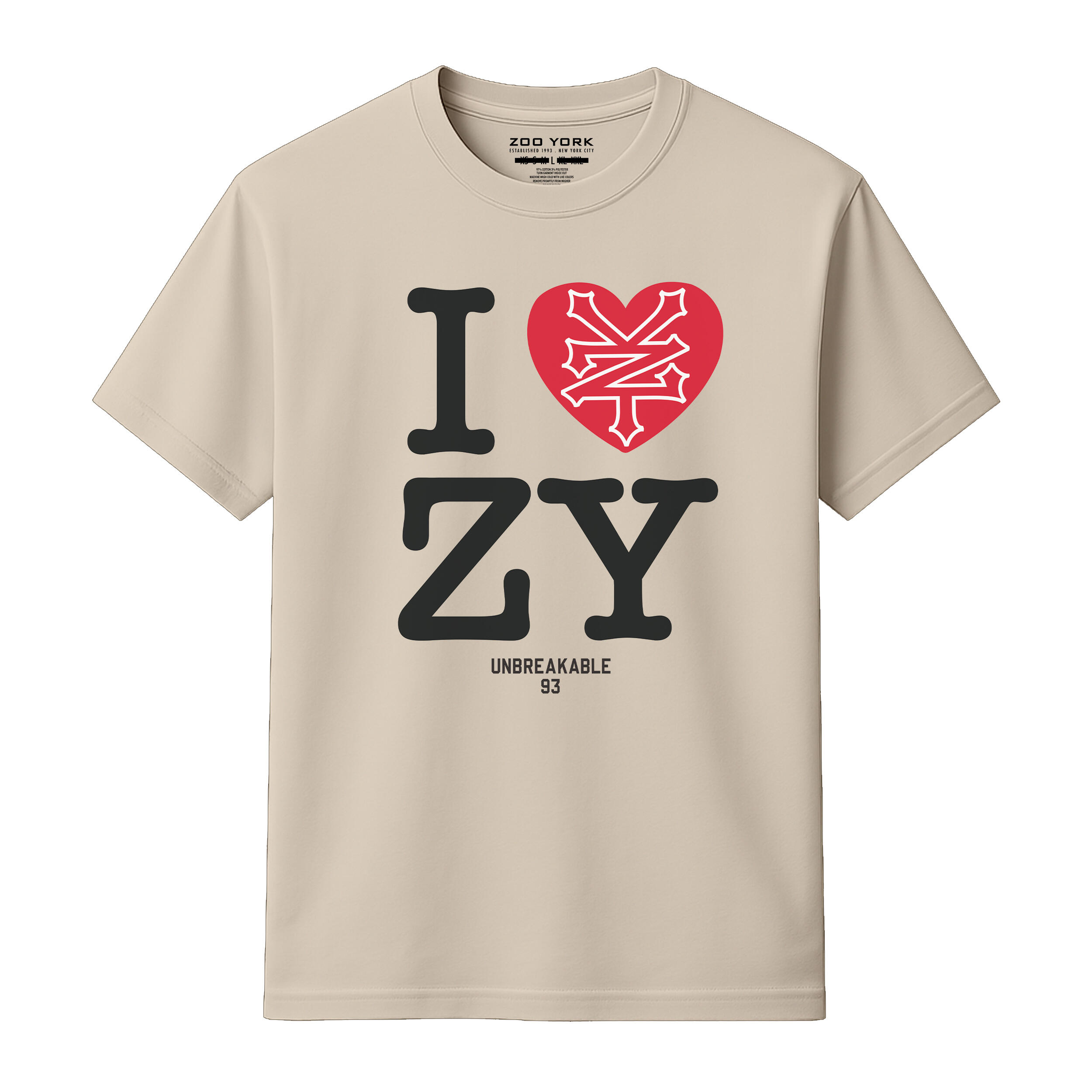 Zoo York I Love ZY T-Shirt - Beige | Decathlon