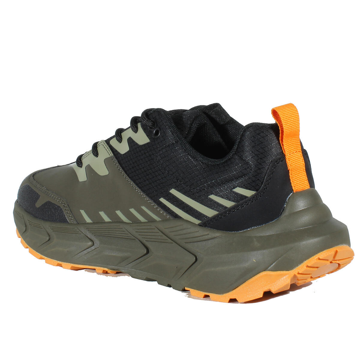 Zapatillas Senderismo Hombre Hi-Tec Hardcross Low Verde Oliva/Negro Resistentes 5/7